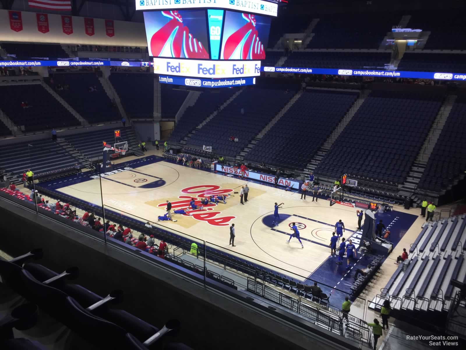 section 201, row 3 seat view  - pavilion at ole miss