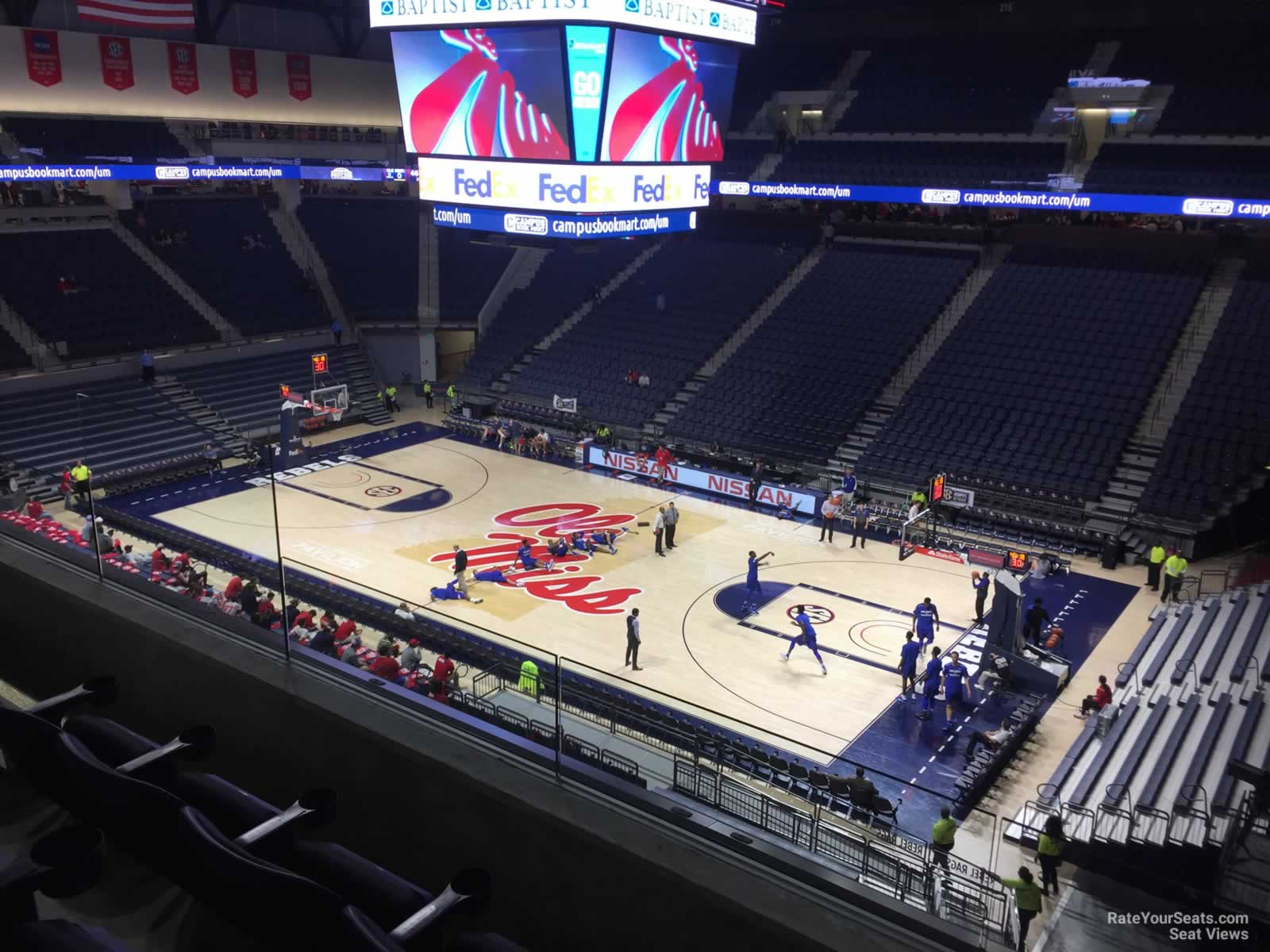 section 202, row 3 seat view  - pavilion at ole miss