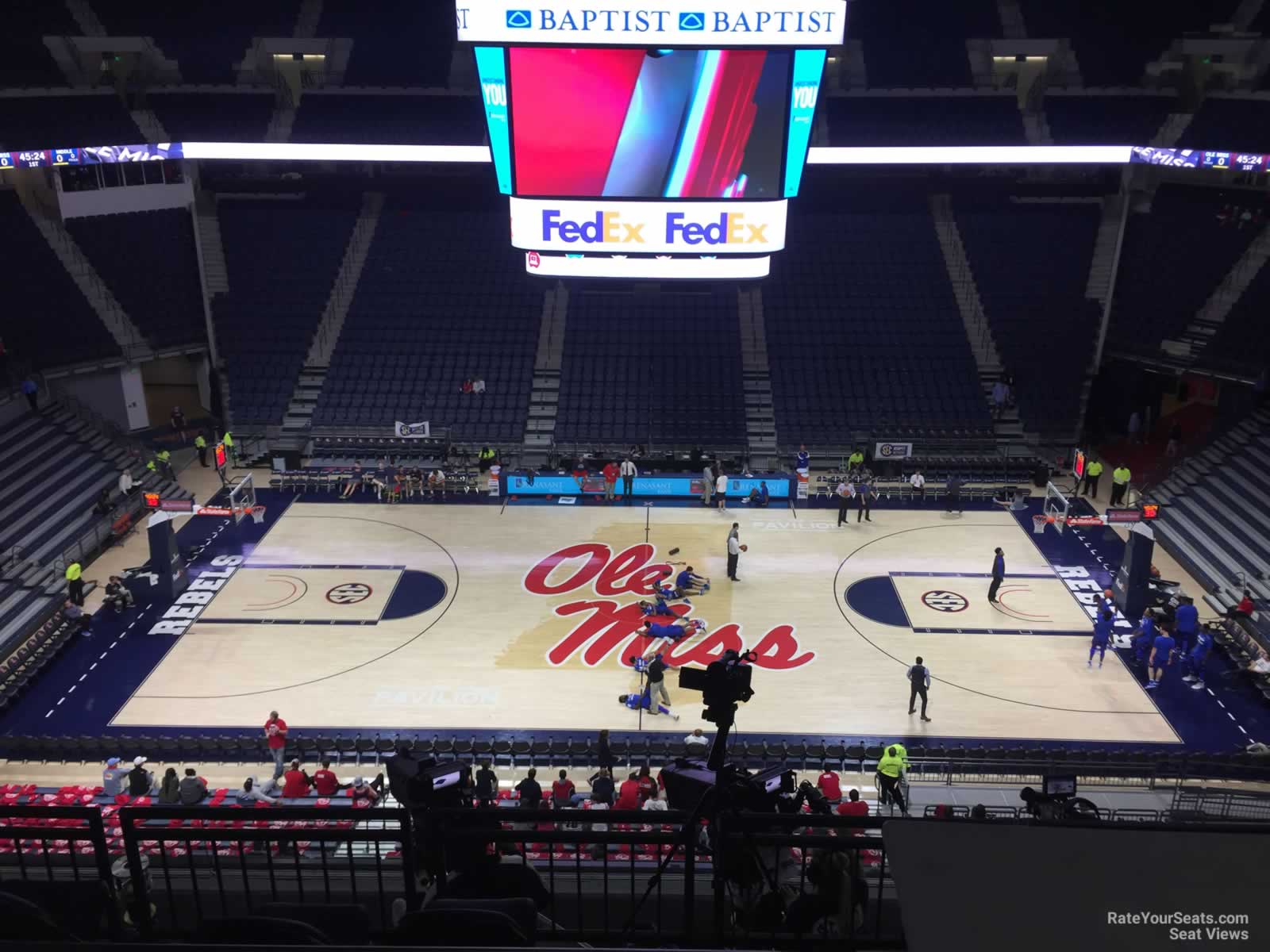 section 204, row 3 seat view  - pavilion at ole miss