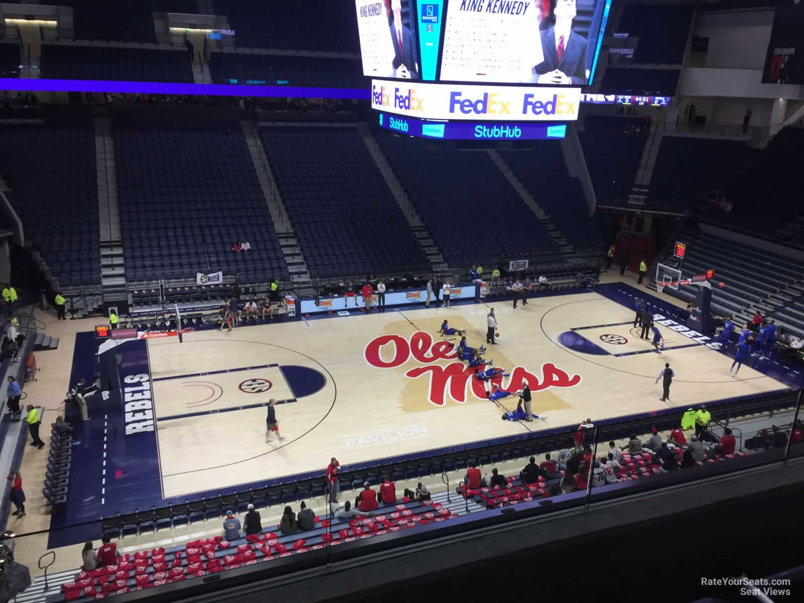section 205, row 3 seat view  - pavilion at ole miss