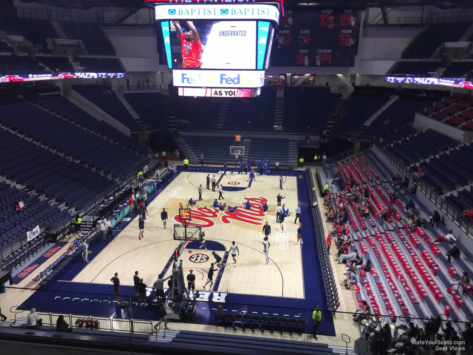 section 209, row 3 seat view  - pavilion at ole miss