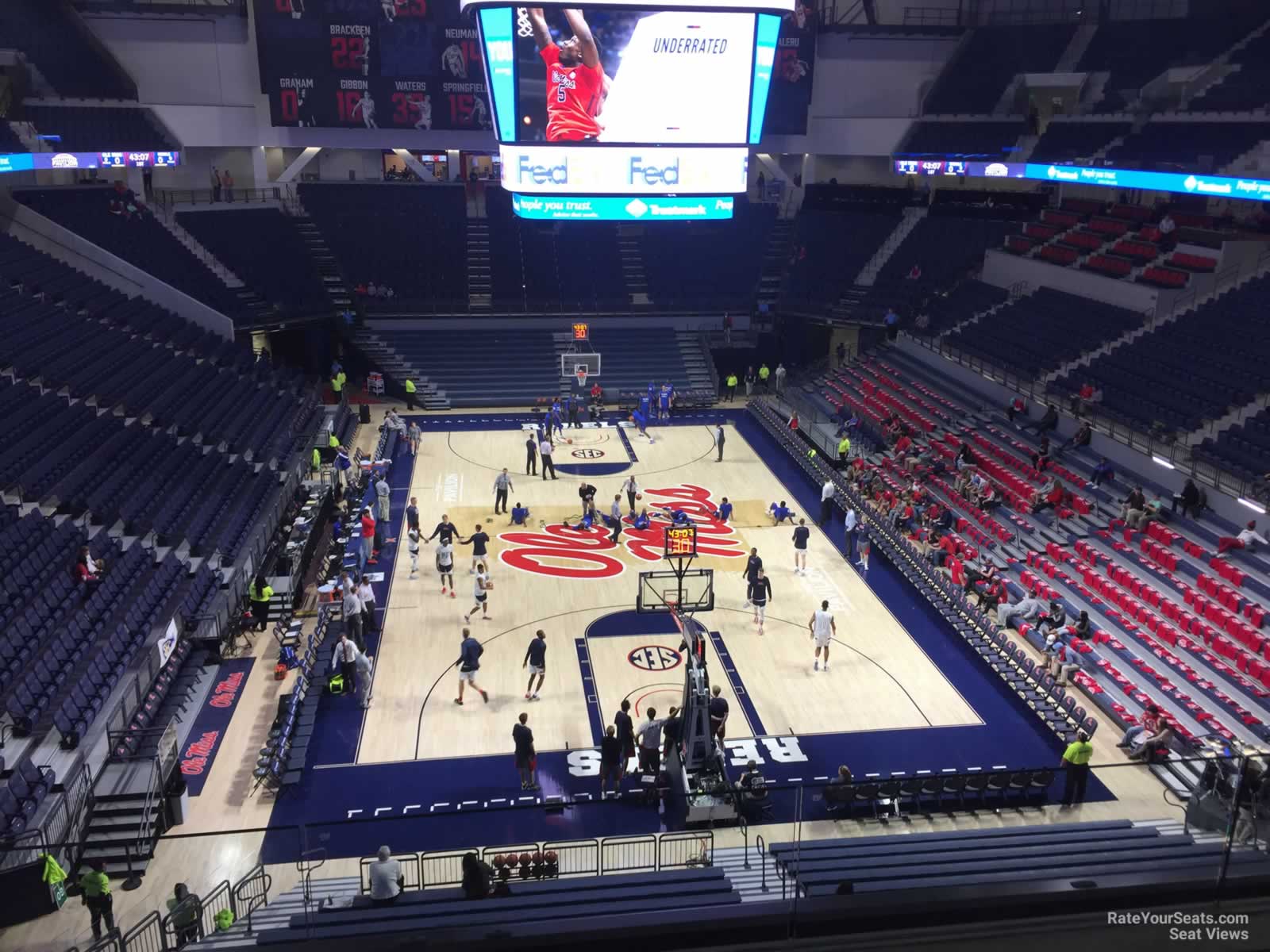 section 210, row 3 seat view  - pavilion at ole miss