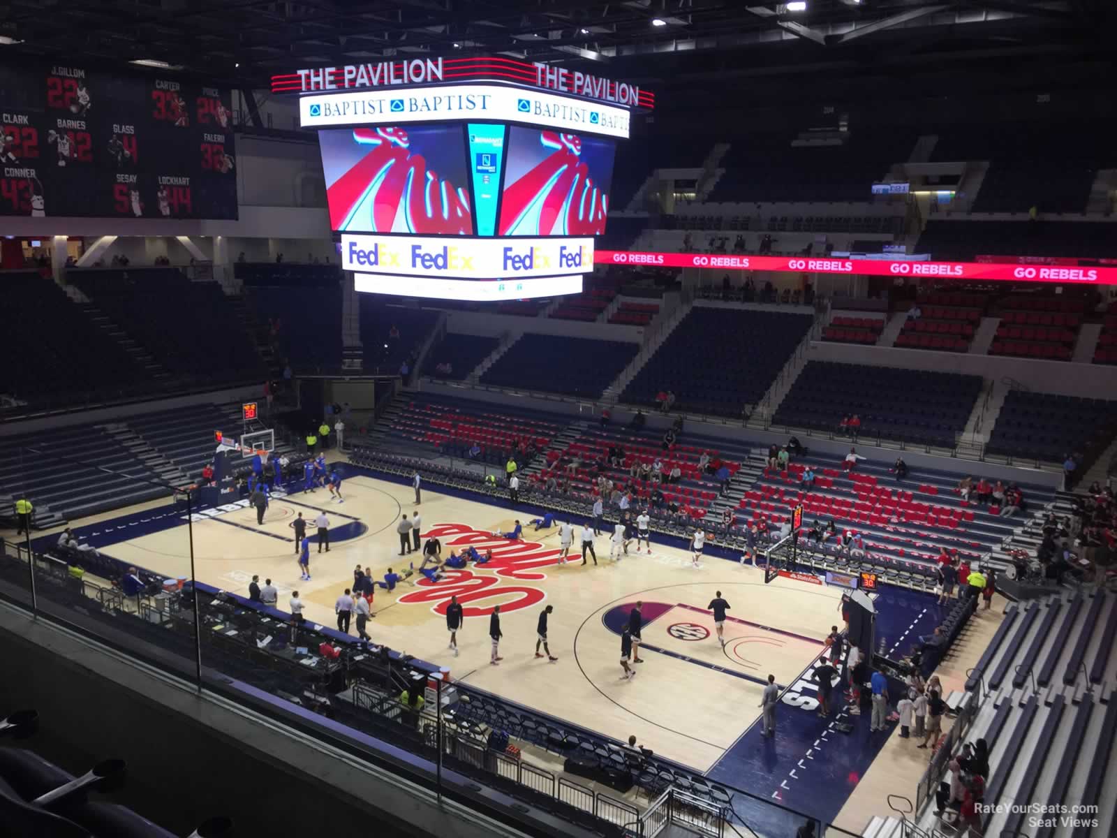 section 213, row 3 seat view  - pavilion at ole miss