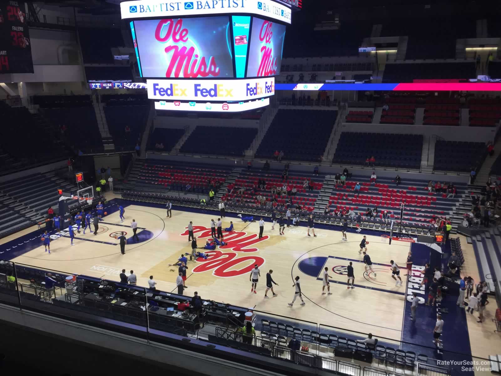 section 214, row 3 seat view  - pavilion at ole miss