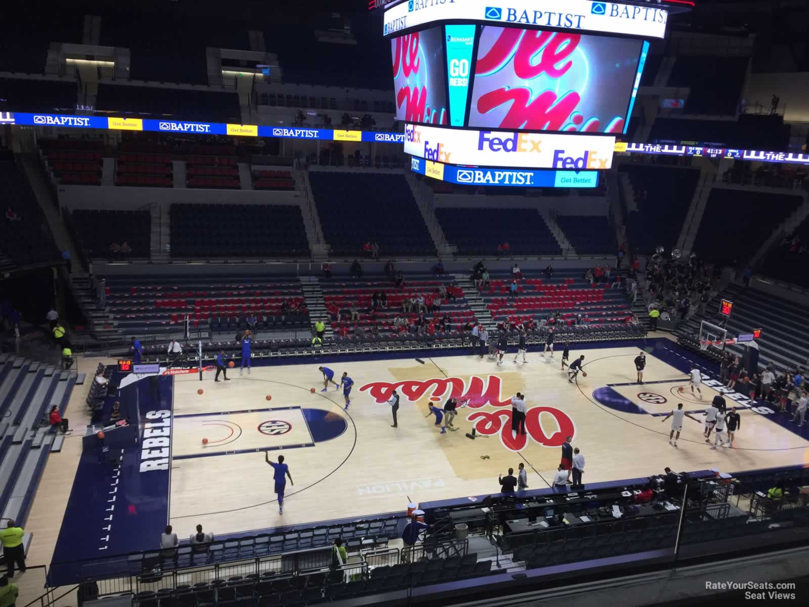 section 216, row 3 seat view  - pavilion at ole miss