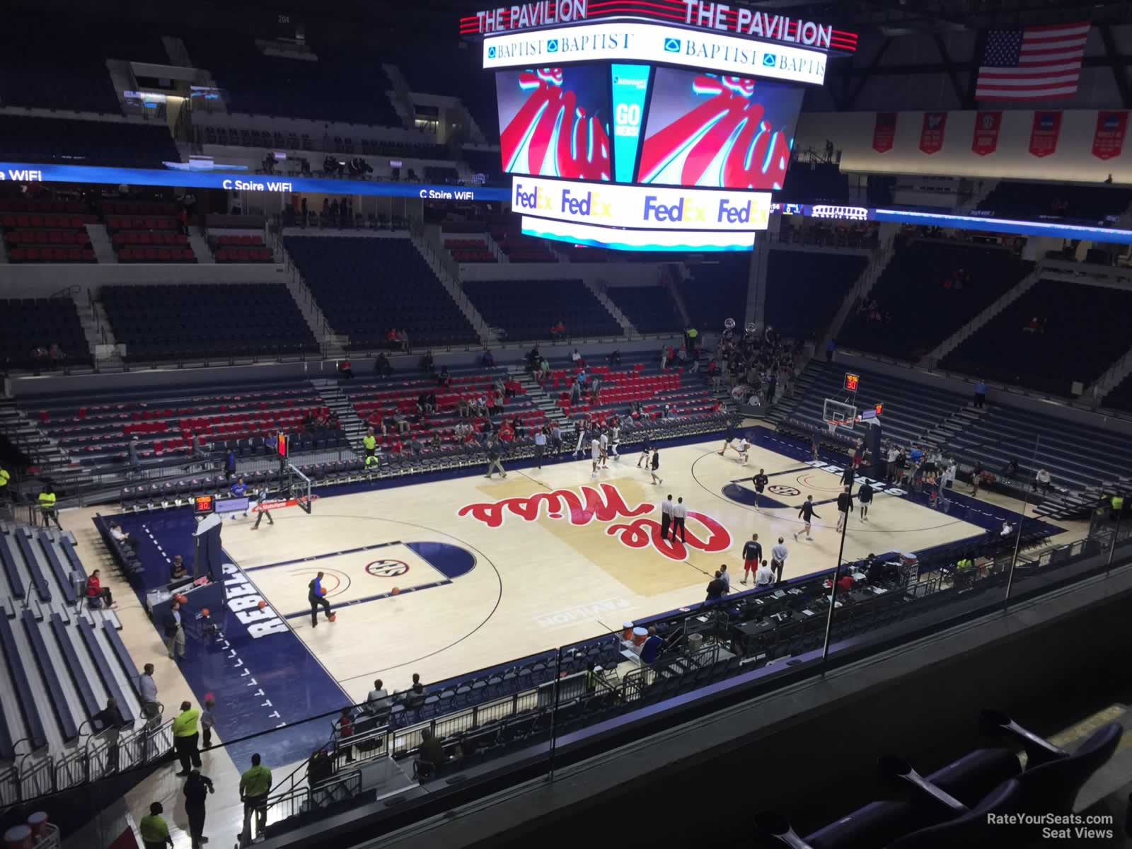 section 217, row 3 seat view  - pavilion at ole miss