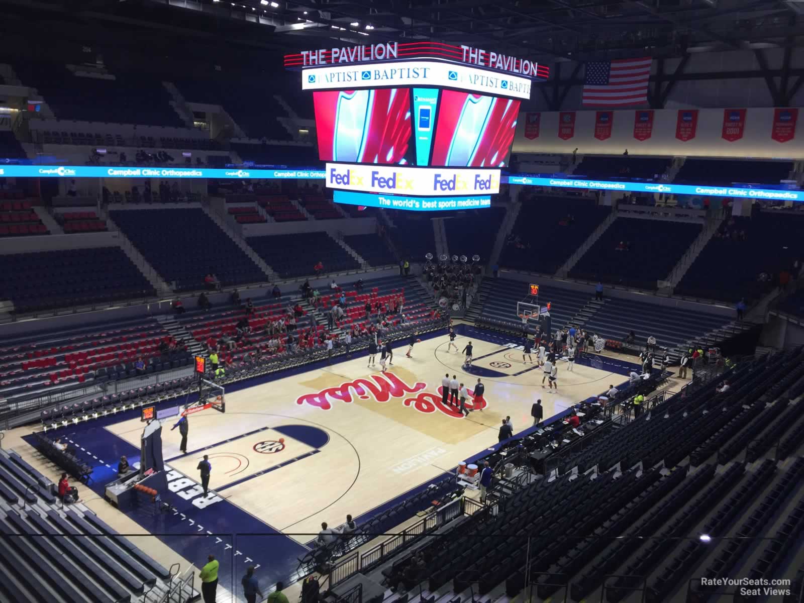 section 218, row 3 seat view  - pavilion at ole miss