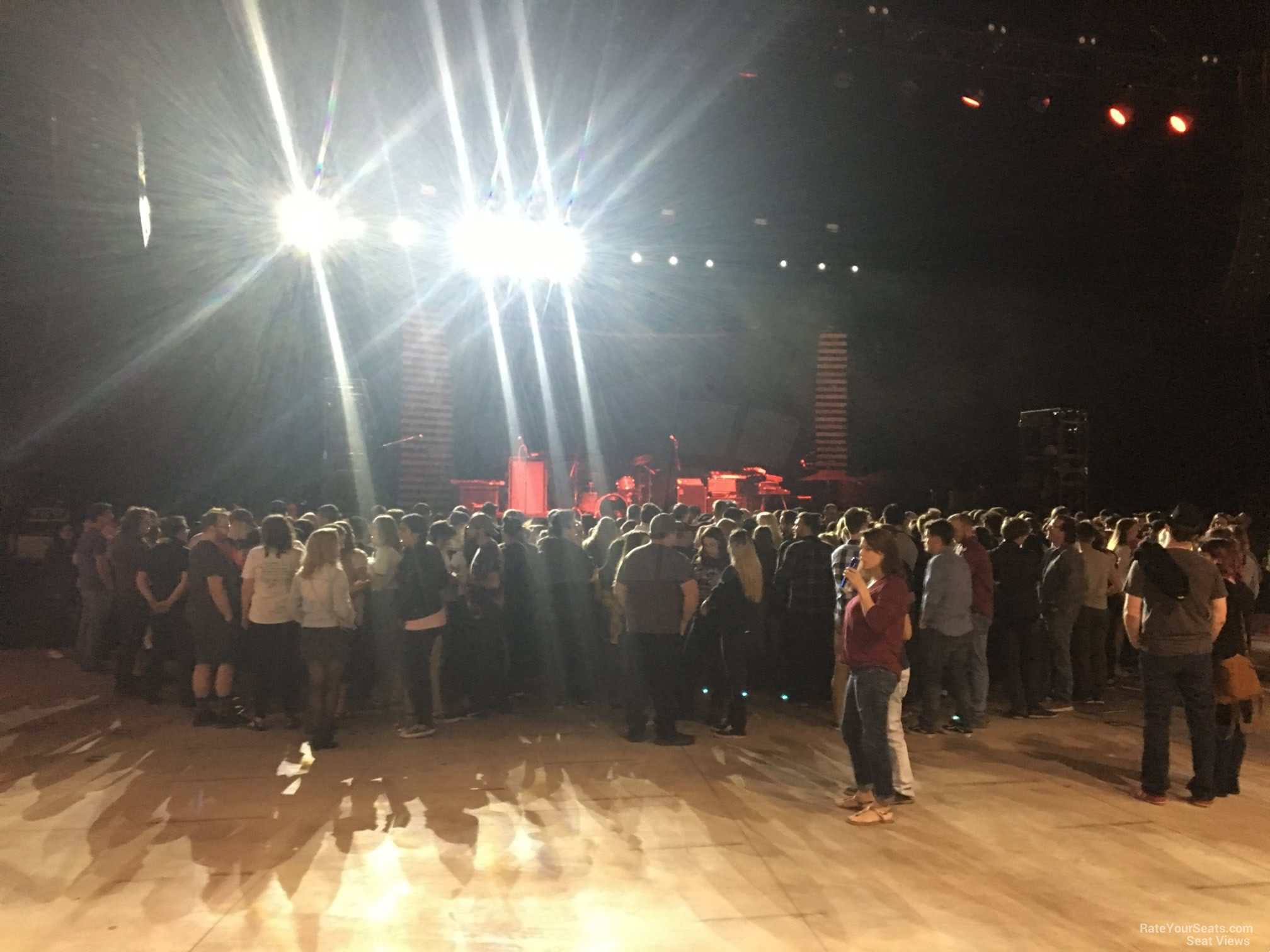 section 102, row p seat view  - the pavilion at toyota music factory