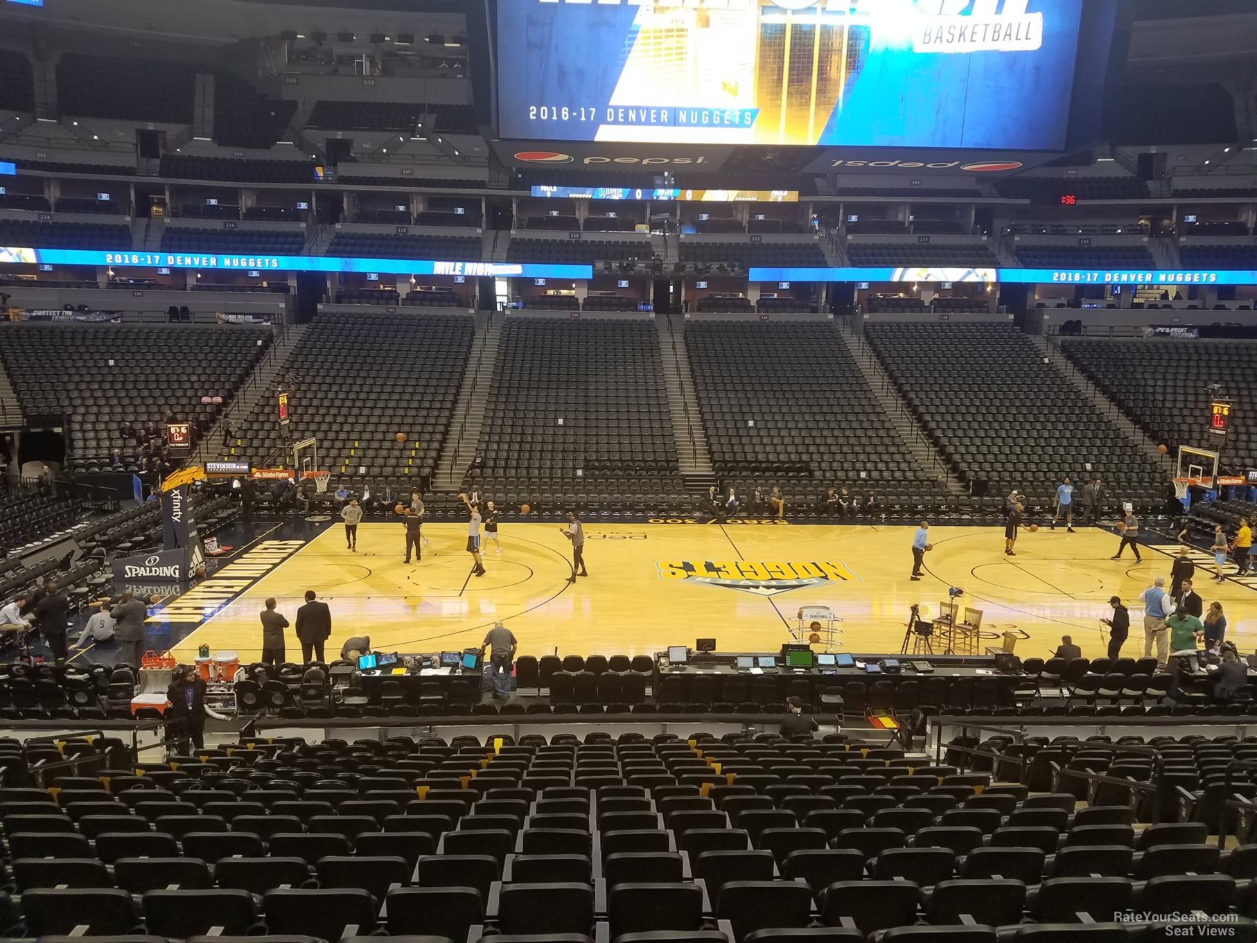 section 102, row 19 seat view  for basketball - ball arena