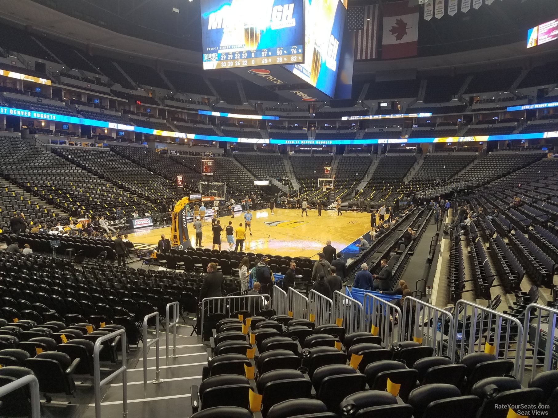 section 132, row 11 seat view  for basketball - ball arena