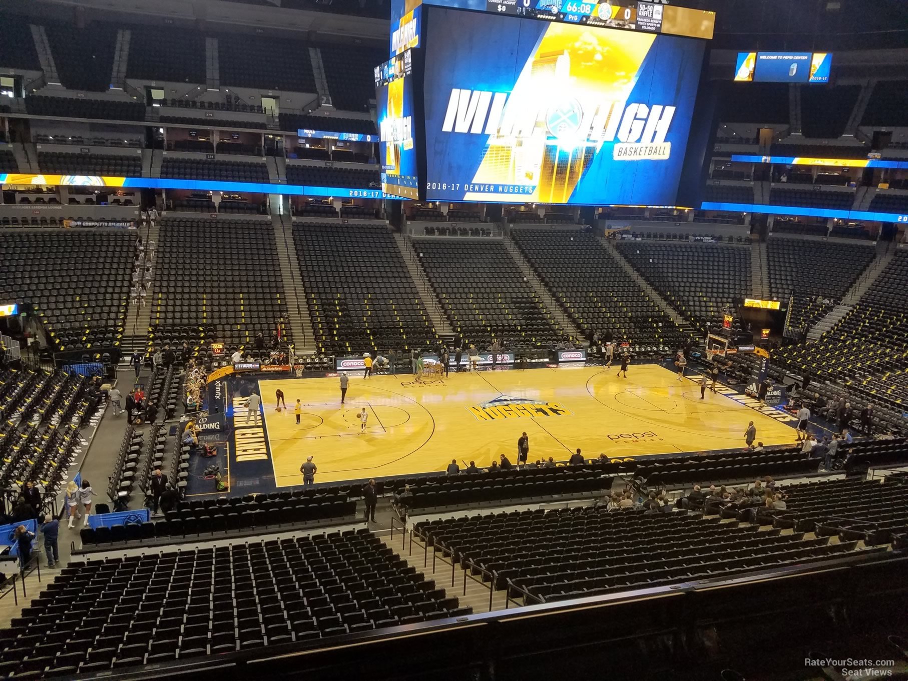 section 234, row 4 seat view  for basketball - ball arena