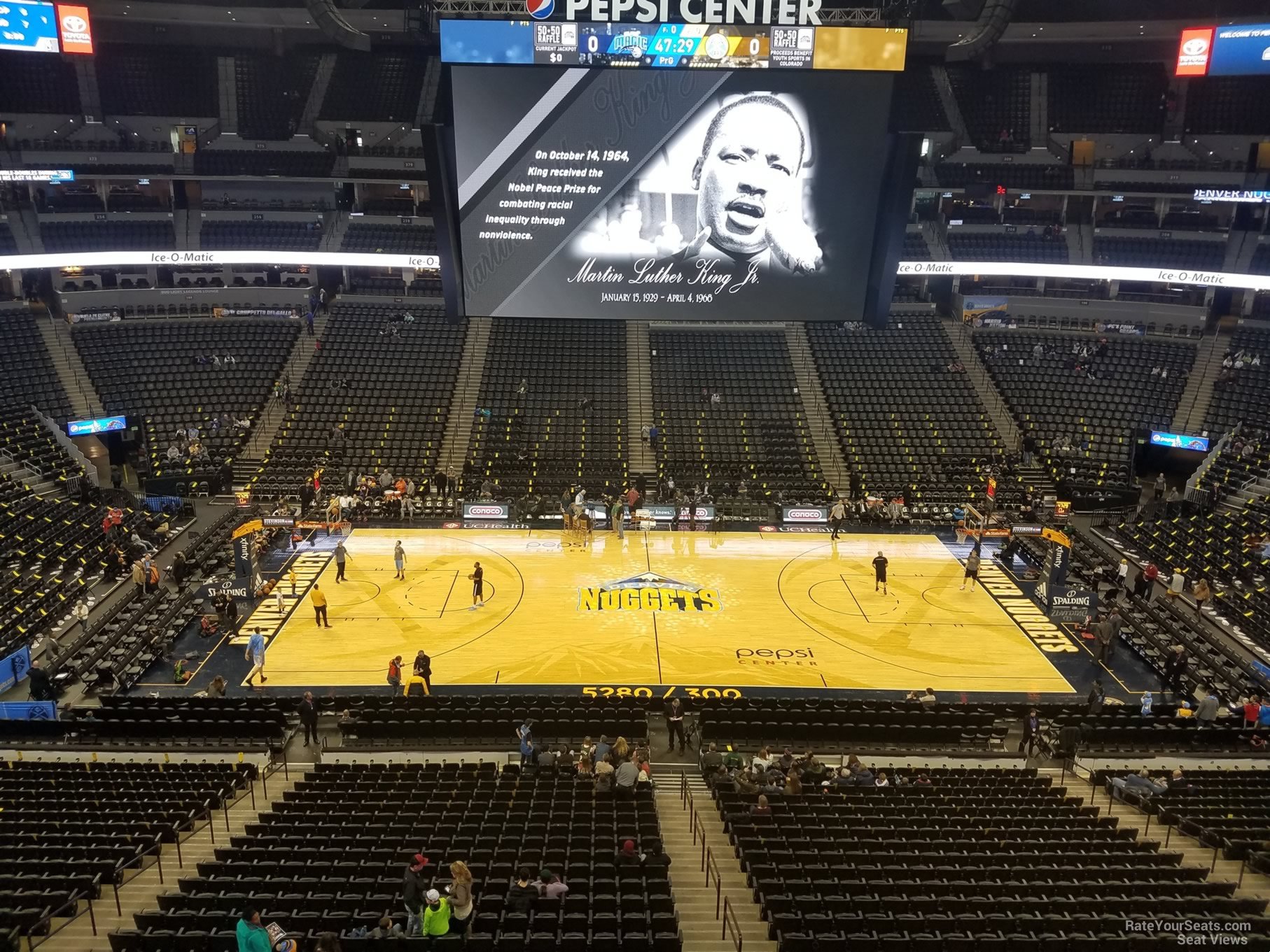 Section 343 at Pepsi Center Denver Nuggets