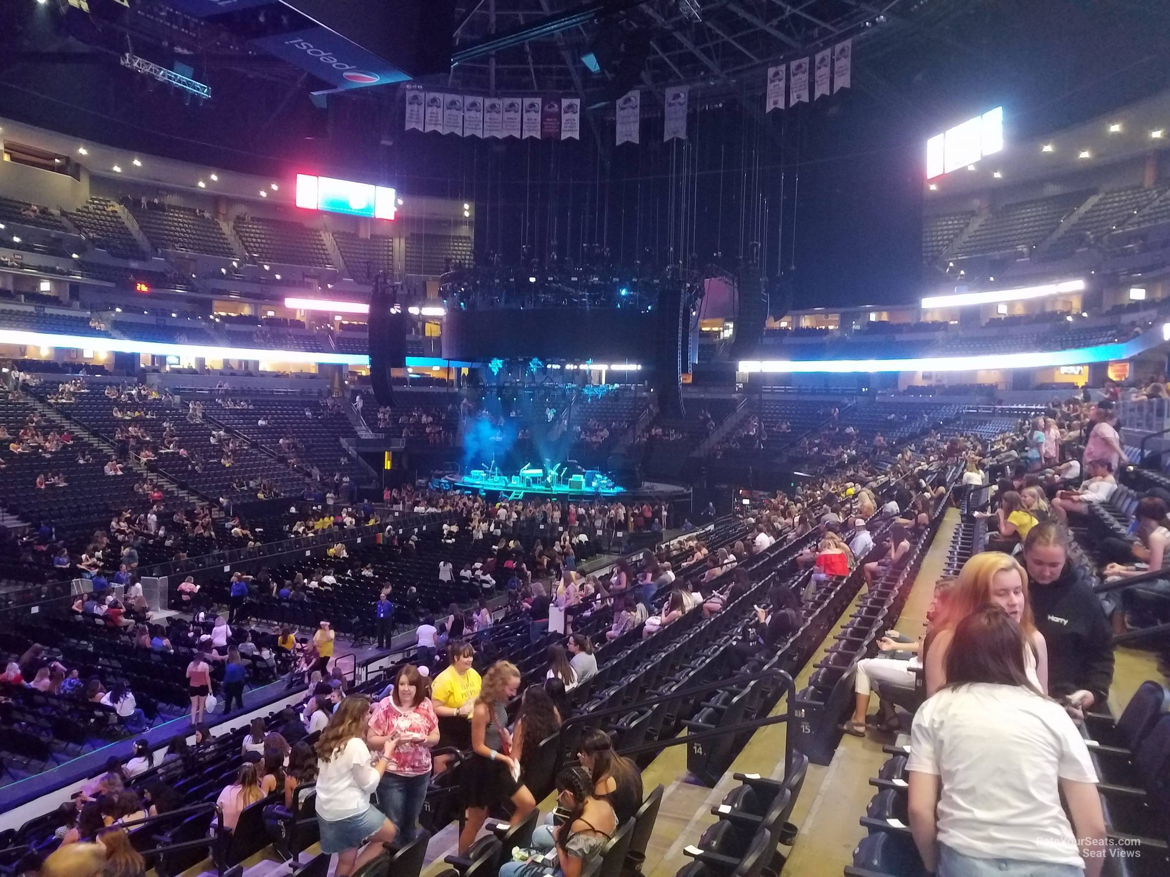pepsi center section 106 concert seating rateyourseats com pepsi center seating chart concert