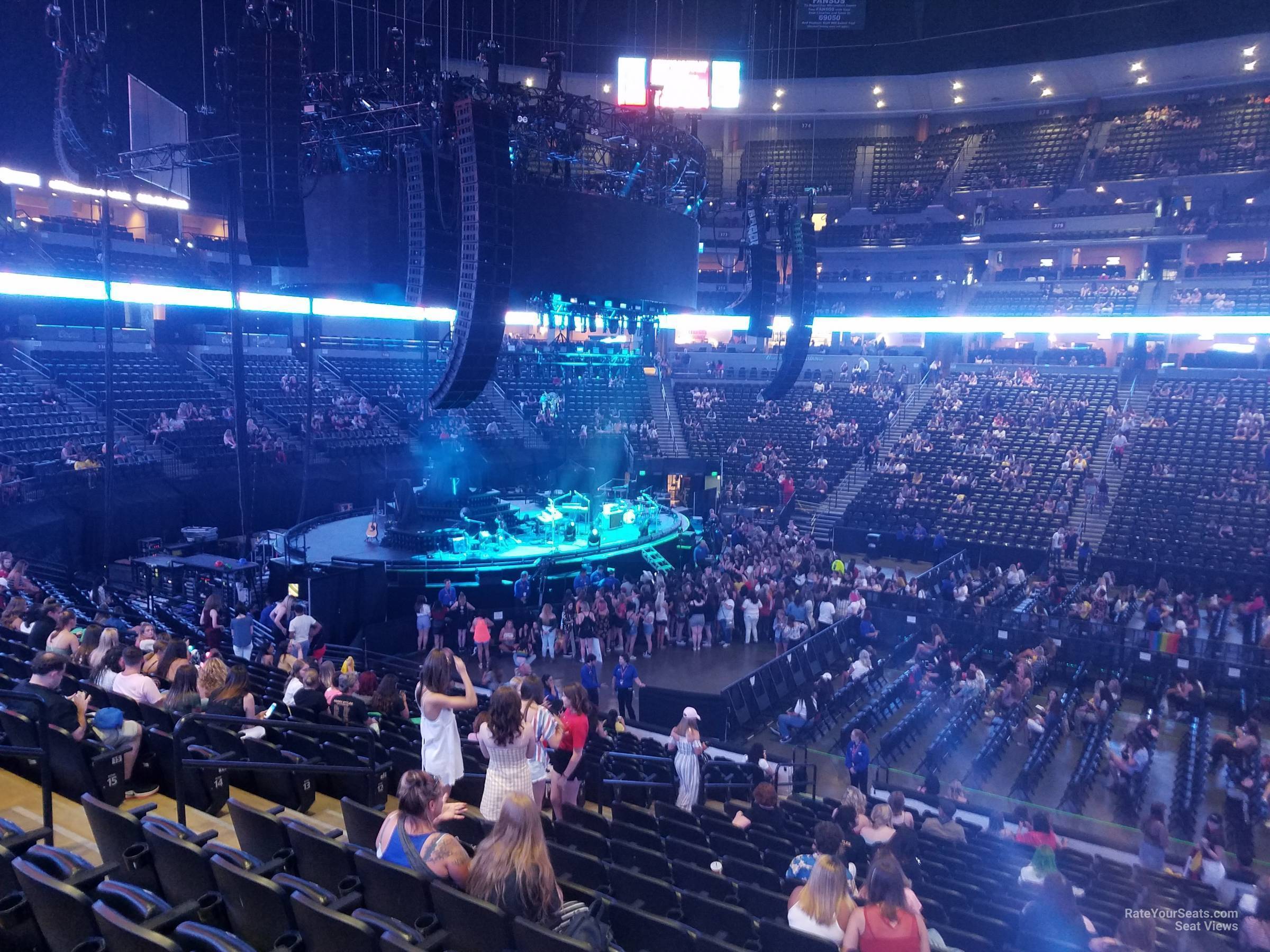 section 126, row 19 seat view  for concert - ball arena