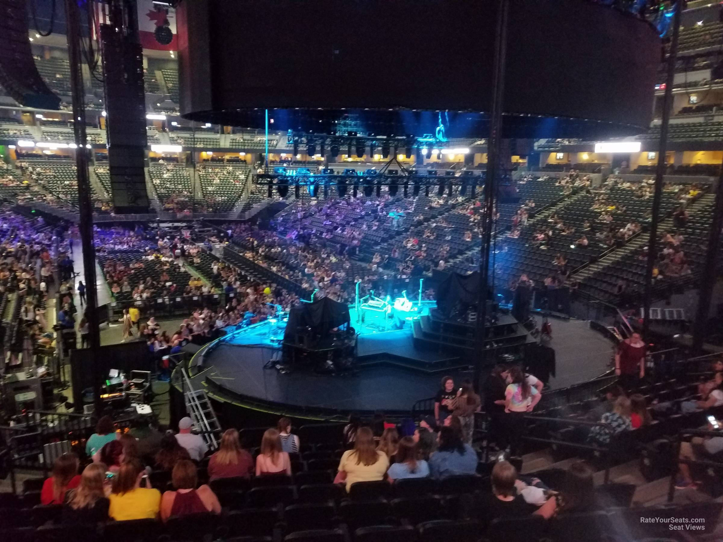 section 140, row 19 seat view  for concert - ball arena