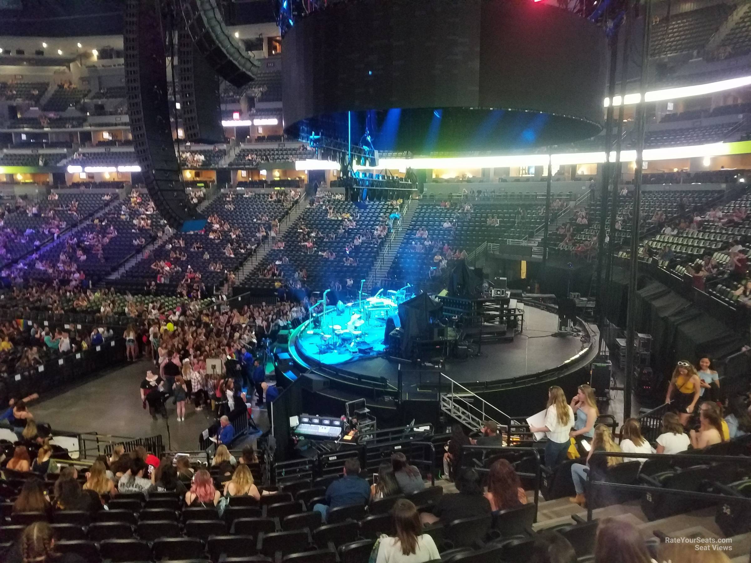 section 144, row 19 seat view  for concert - ball arena