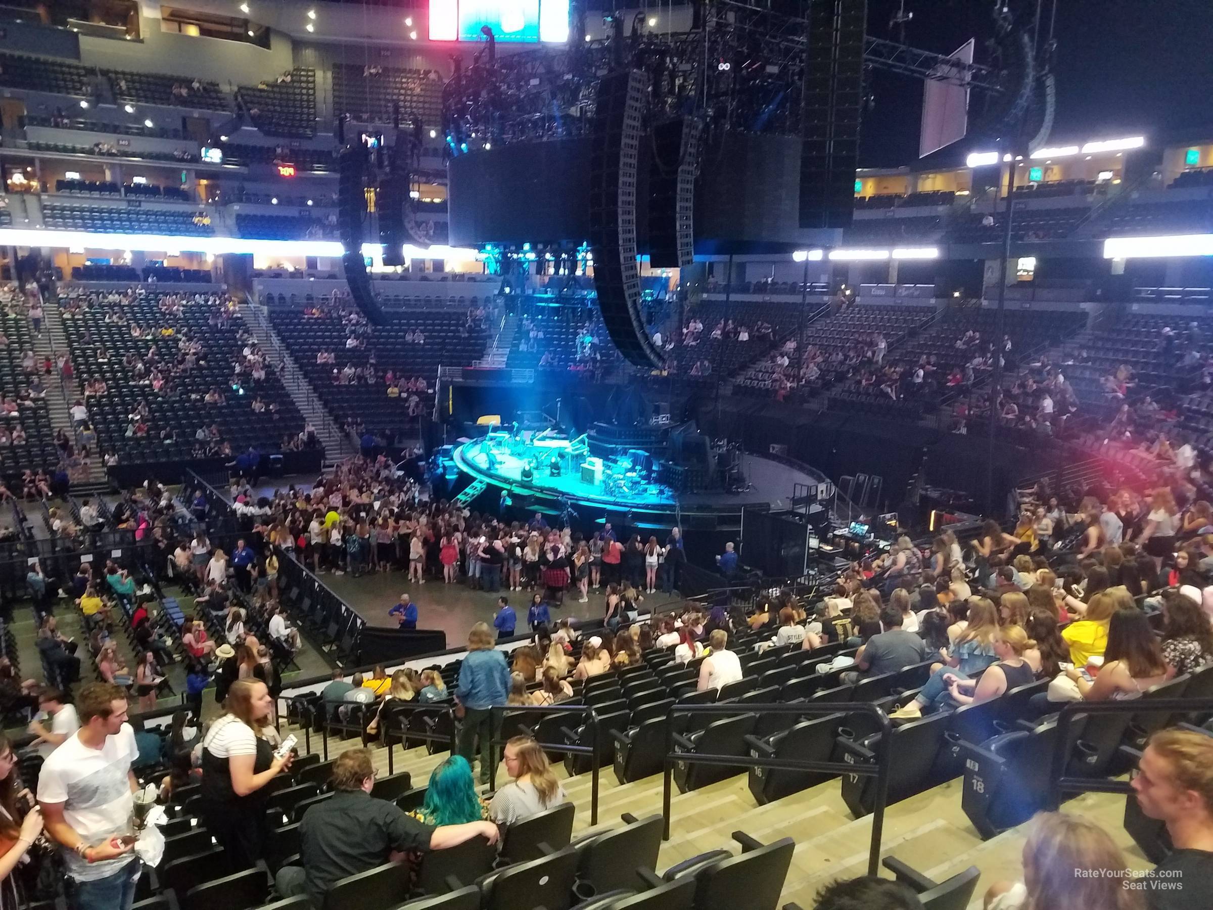 section 148, row 19 seat view  for concert - ball arena