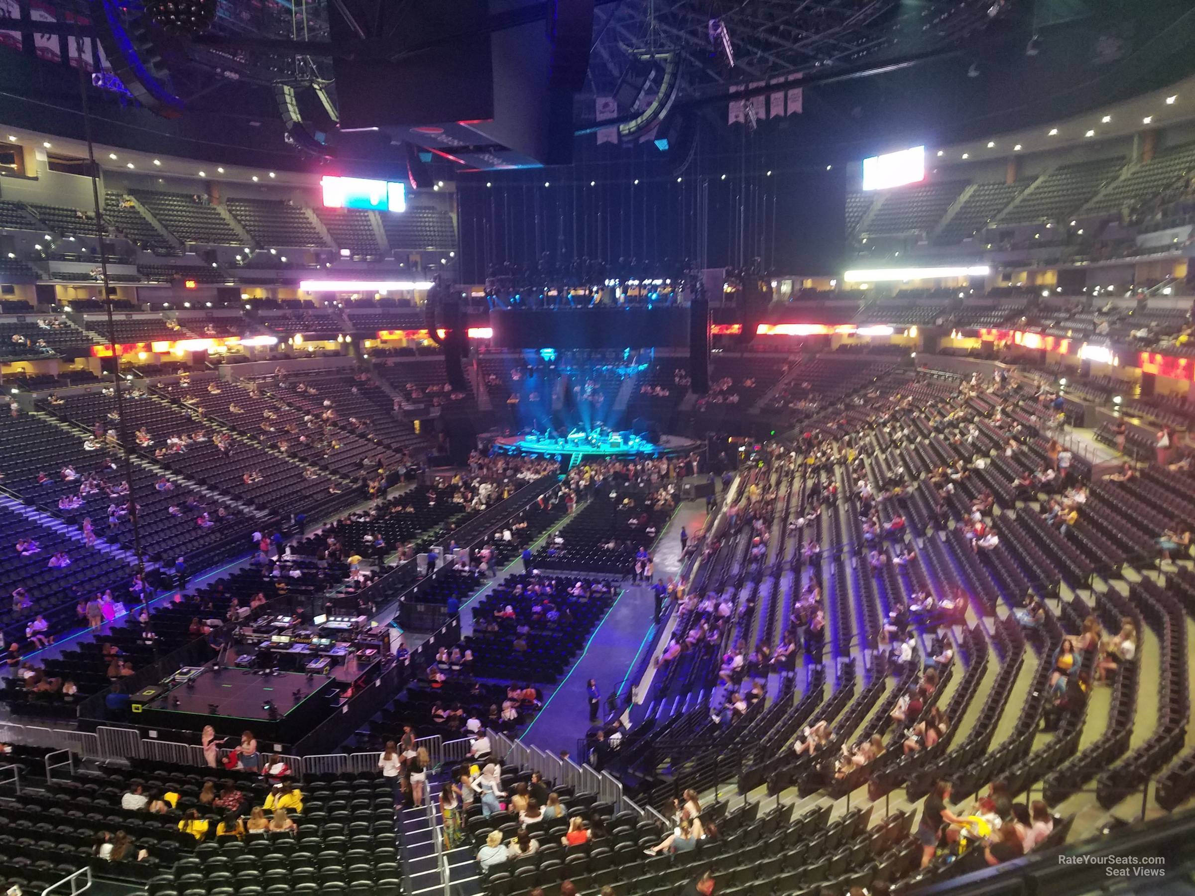 section 212, row 4 seat view  for concert - ball arena