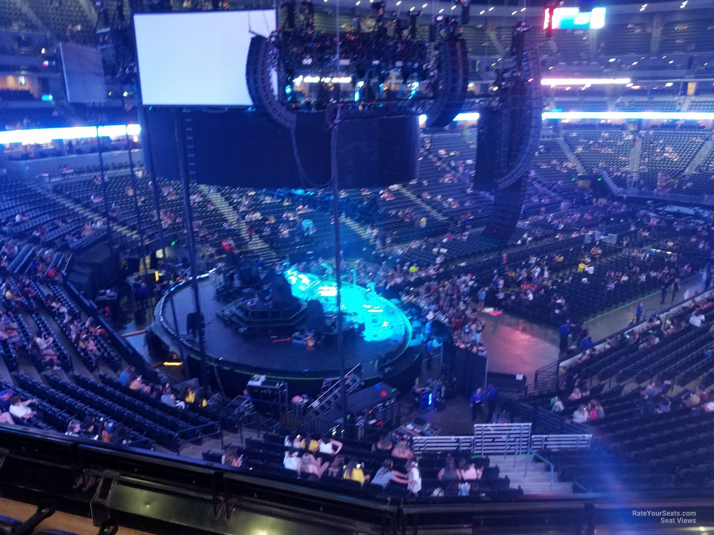 section 240, row 4 seat view  for concert - ball arena