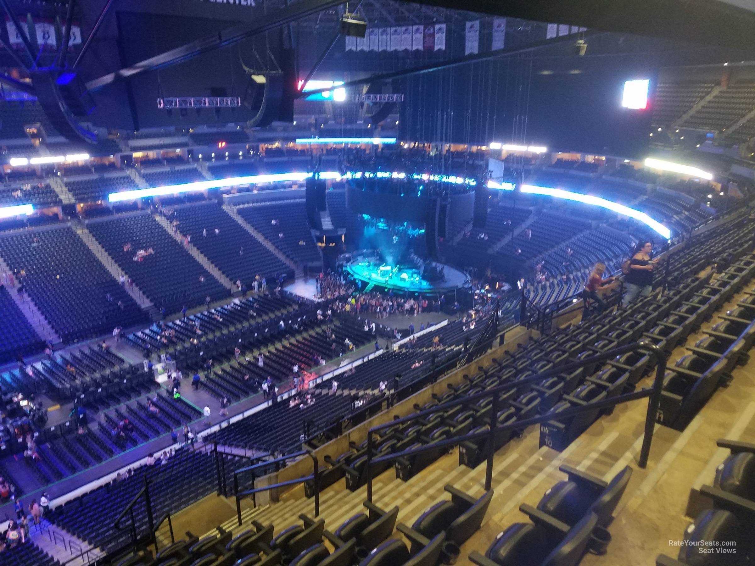 section 308, row 13 seat view  for concert - ball arena