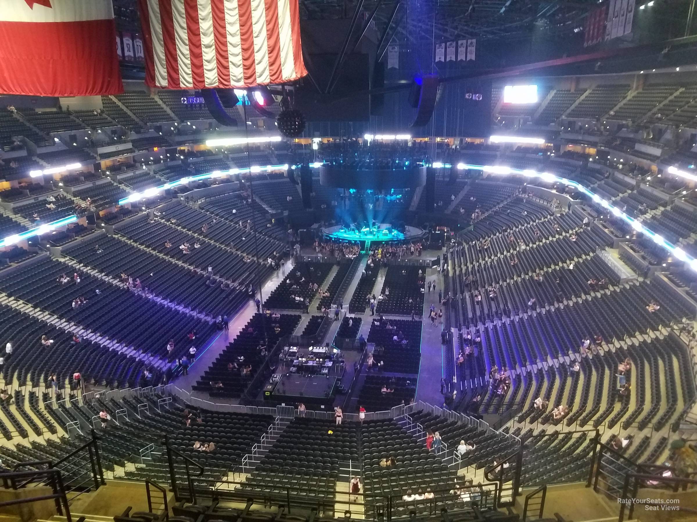 section 320, row 13 seat view  for concert - ball arena