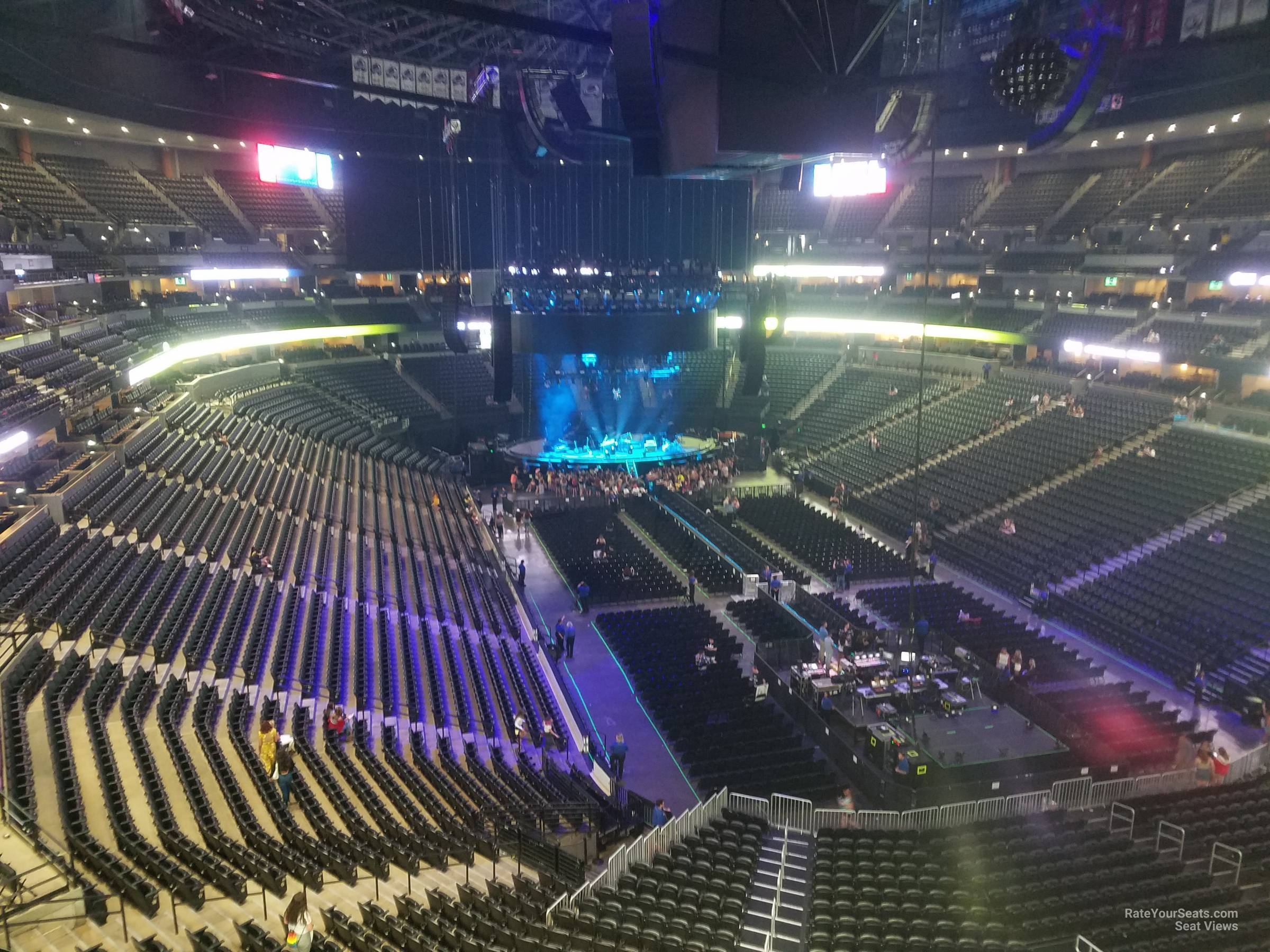 section 327, row 3 seat view  for concert - ball arena