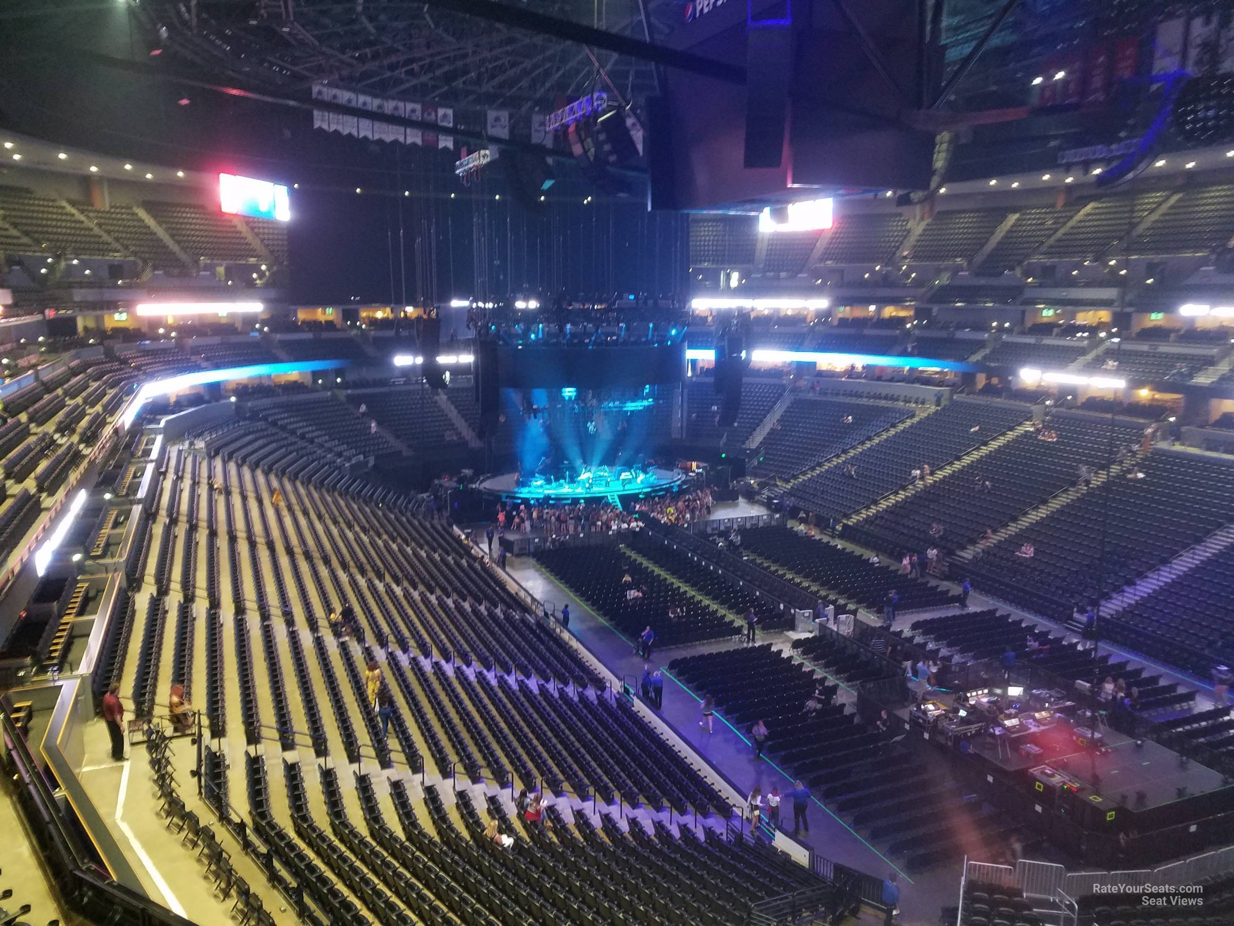 section 331, row 3 seat view  for concert - ball arena