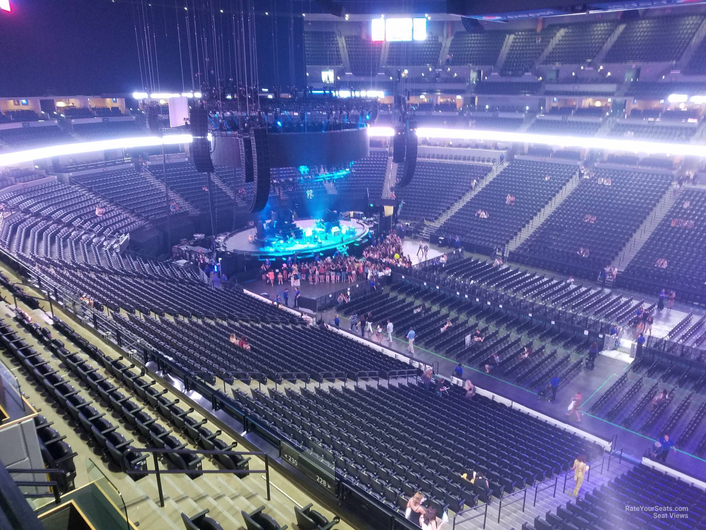 section 339, row 3 seat view  for concert - ball arena