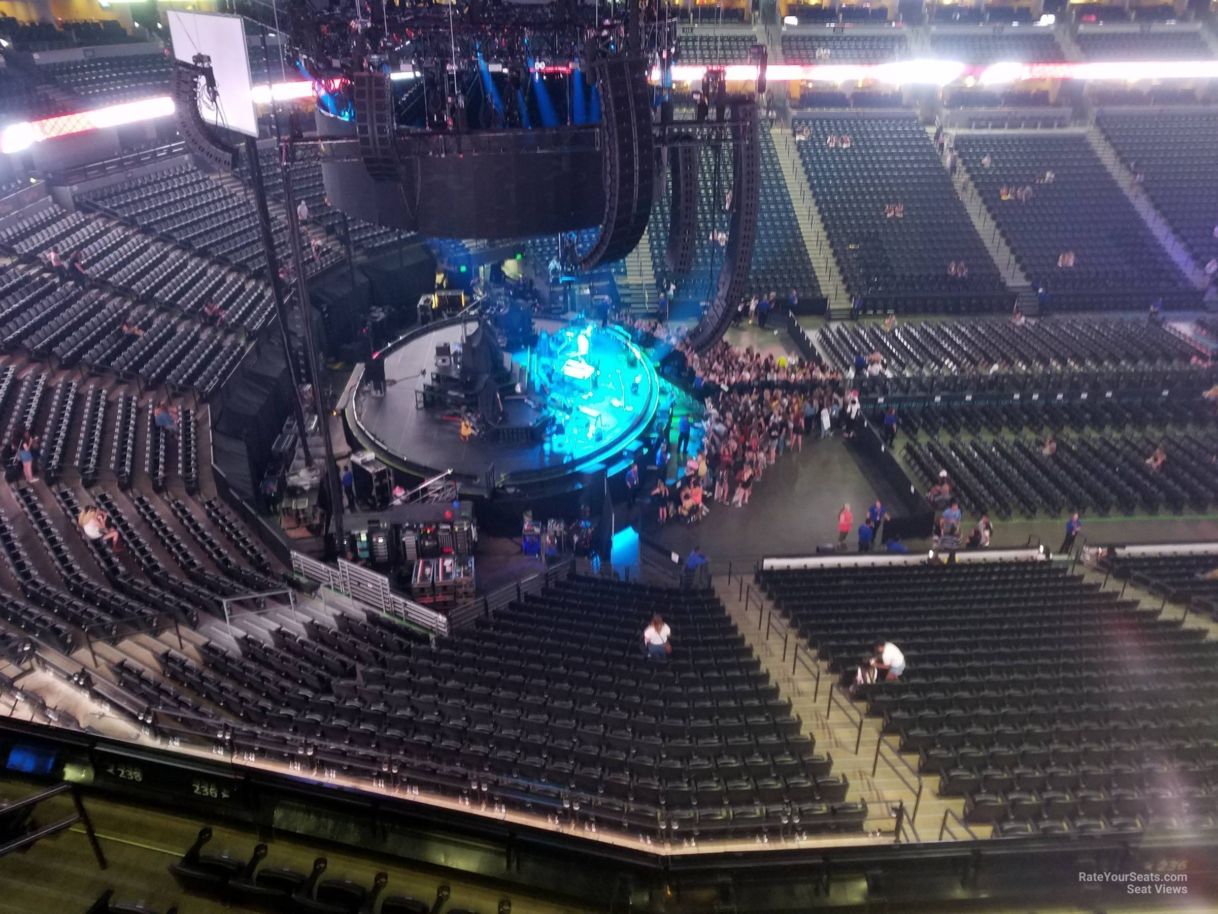 section 349, row 3 seat view  for concert - ball arena