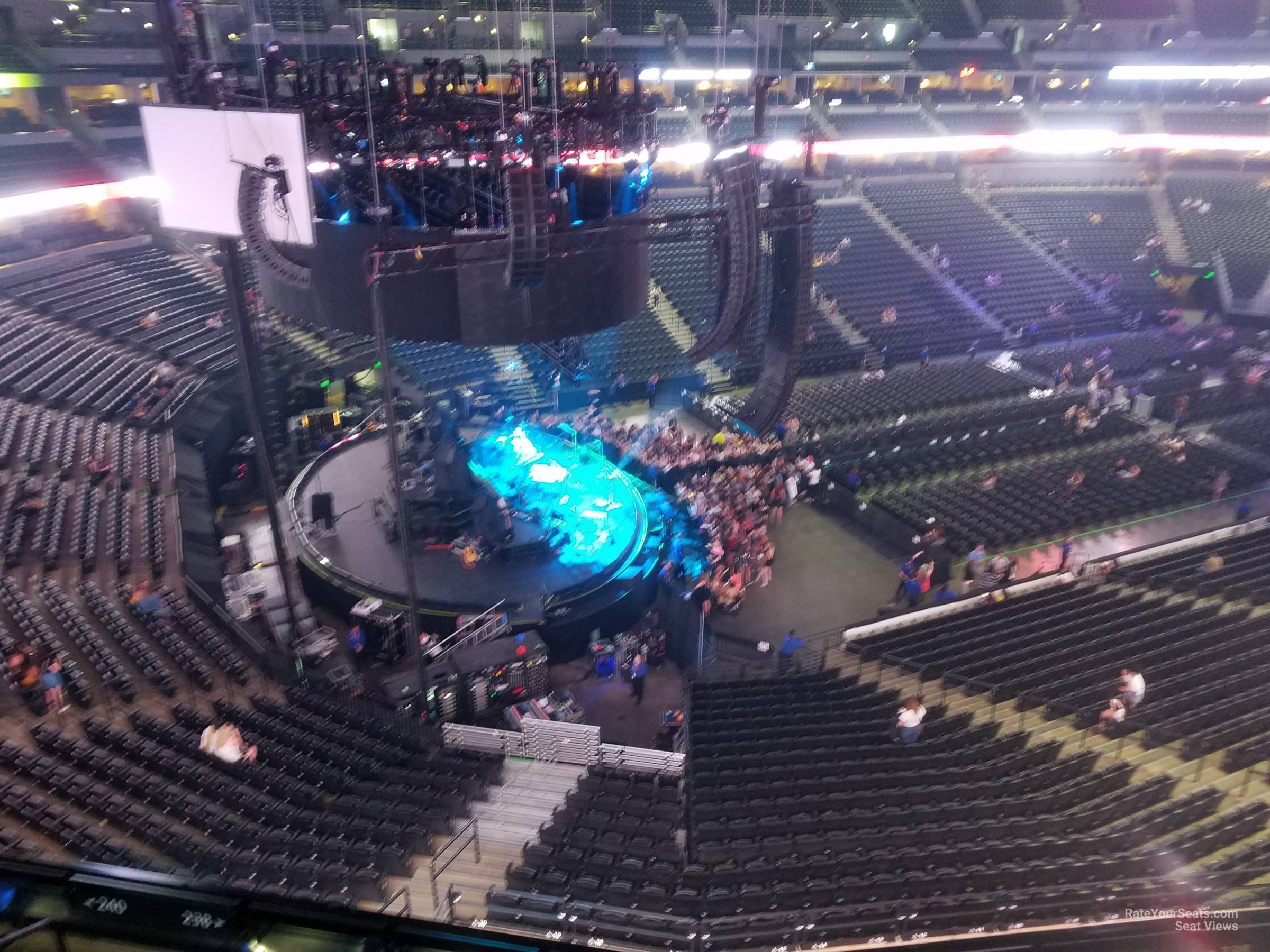 section 351, row 3 seat view  for concert - ball arena