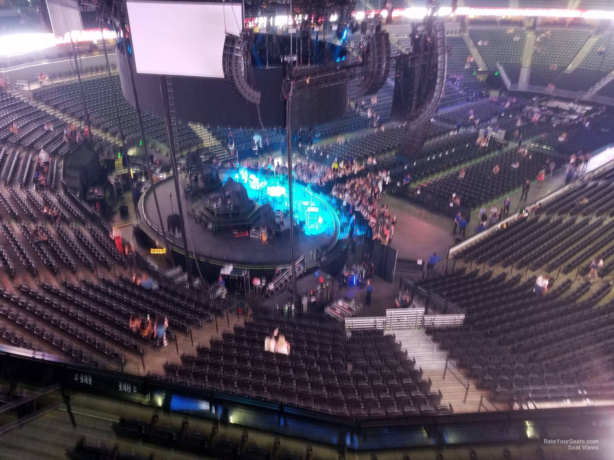 section 353, row 3 seat view  for concert - ball arena