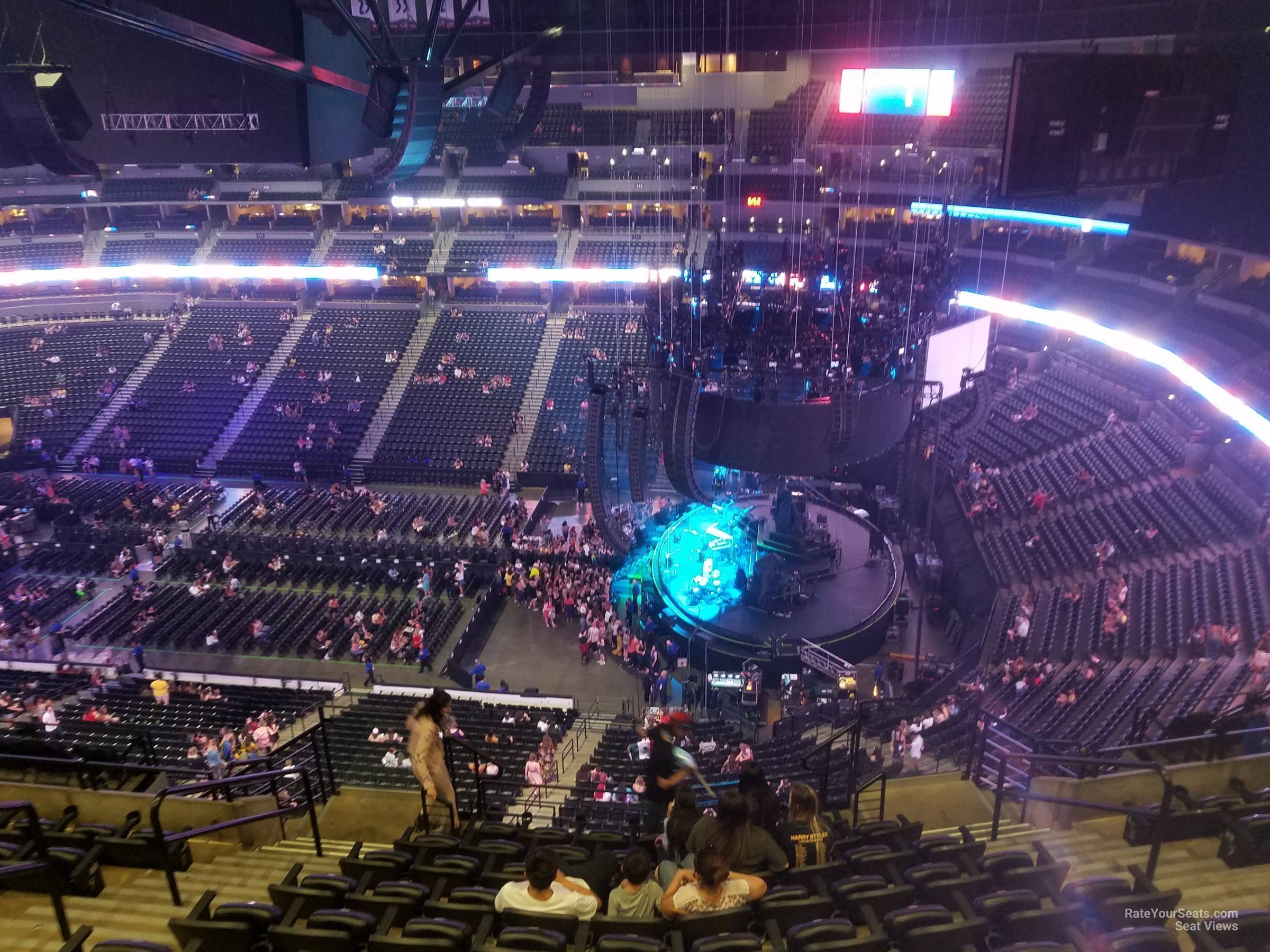 section 376, row 13 seat view  for concert - ball arena