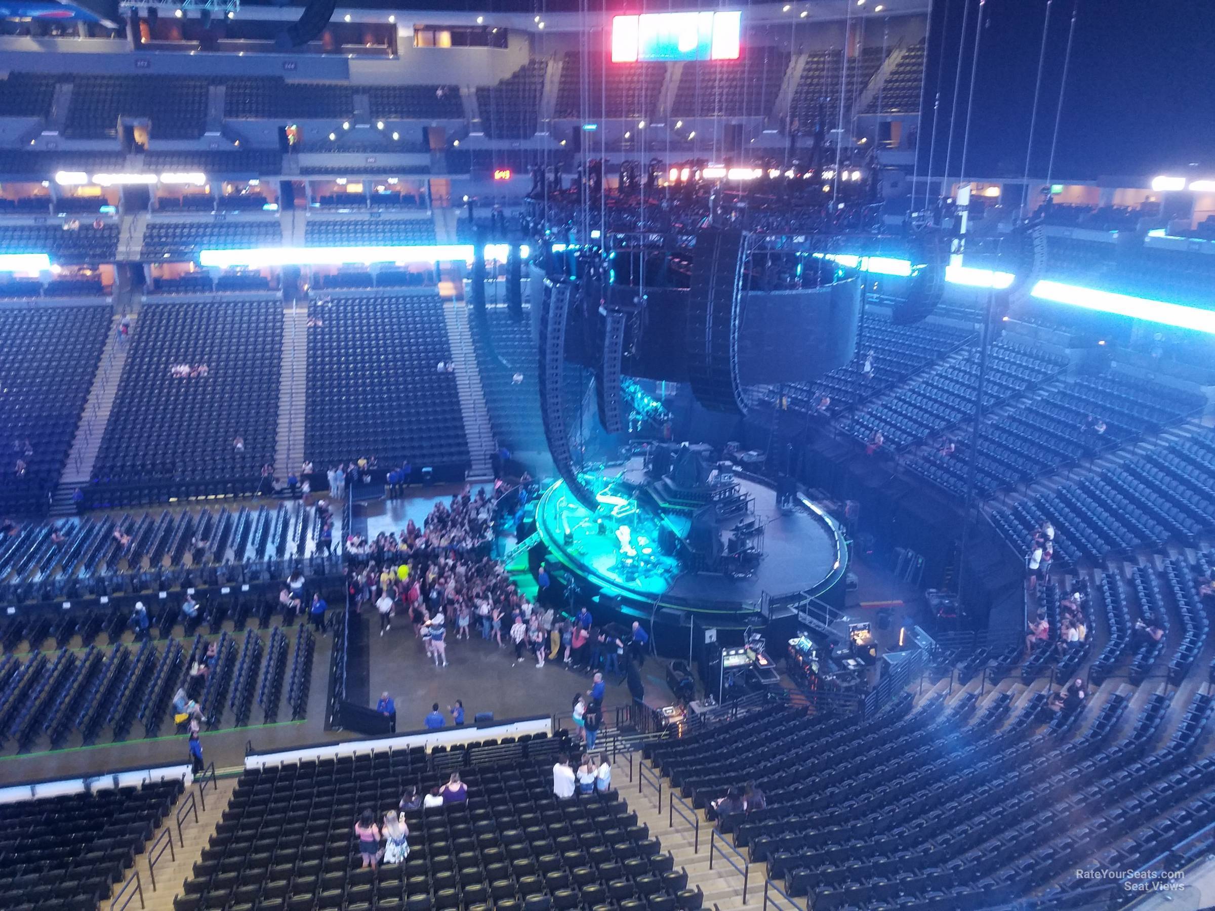 section 379, row 3 seat view  for concert - ball arena