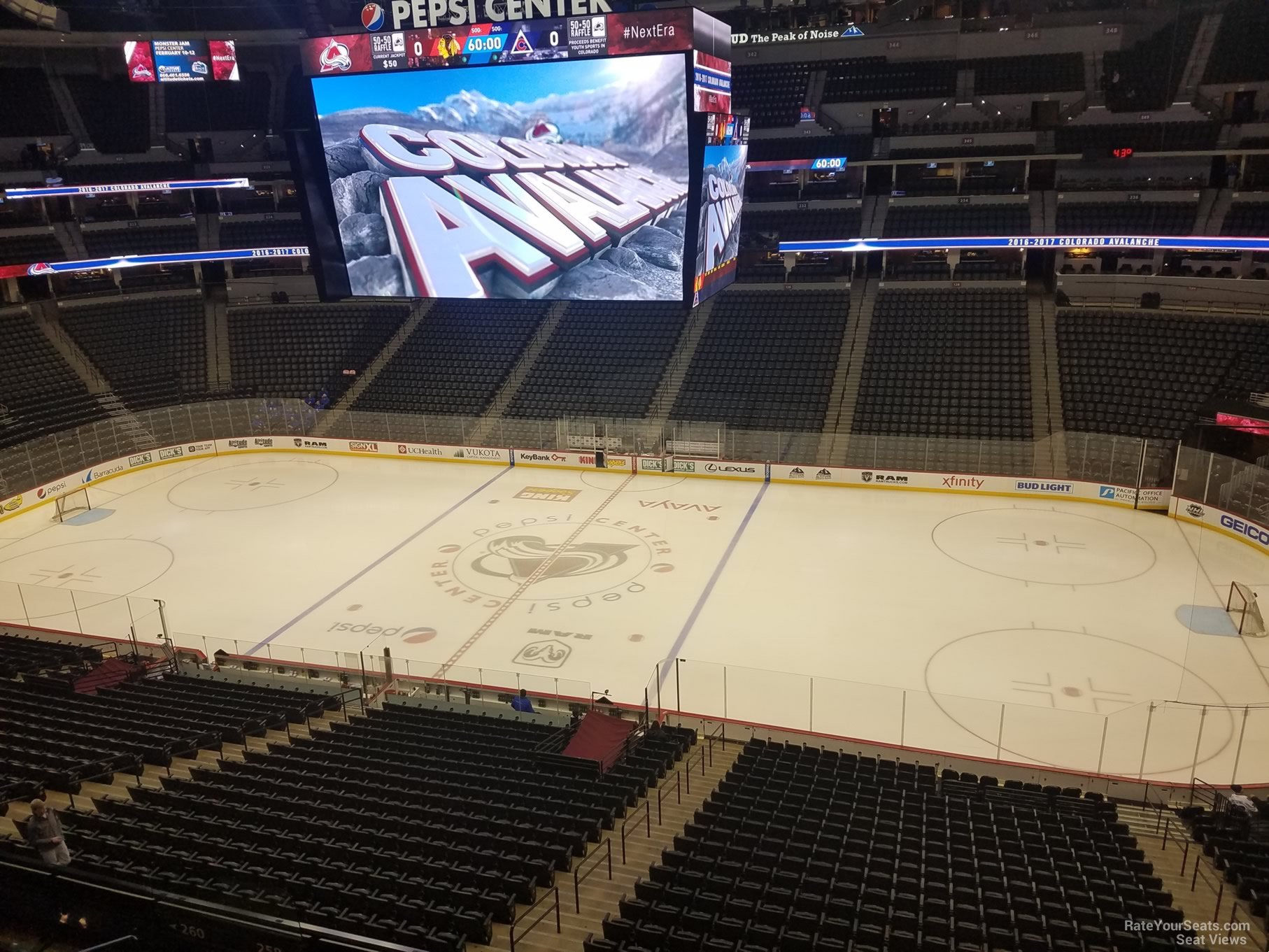 section 301, row 1 seat view  for hockey - ball arena