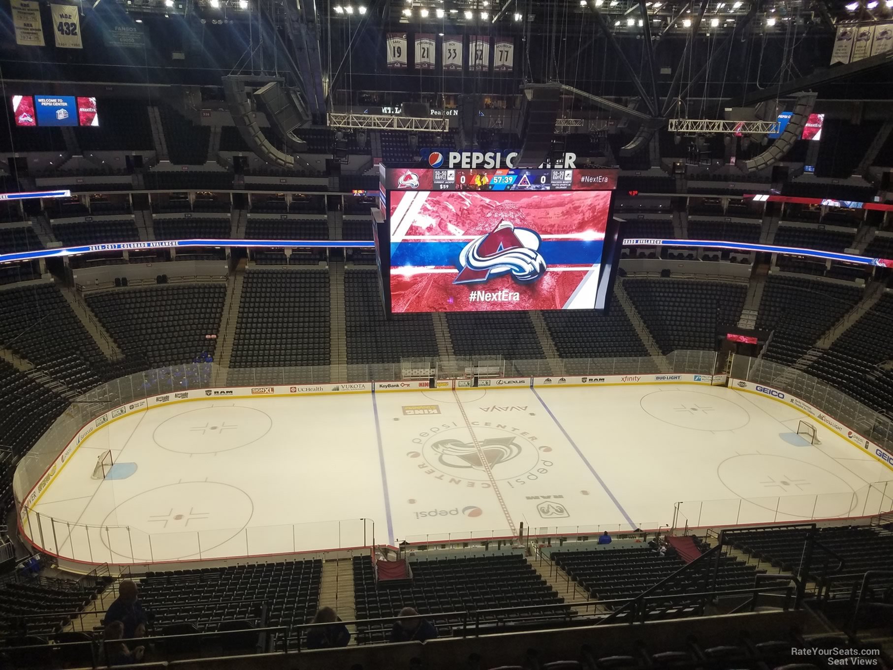 section 304, row 12 seat view  for hockey - ball arena