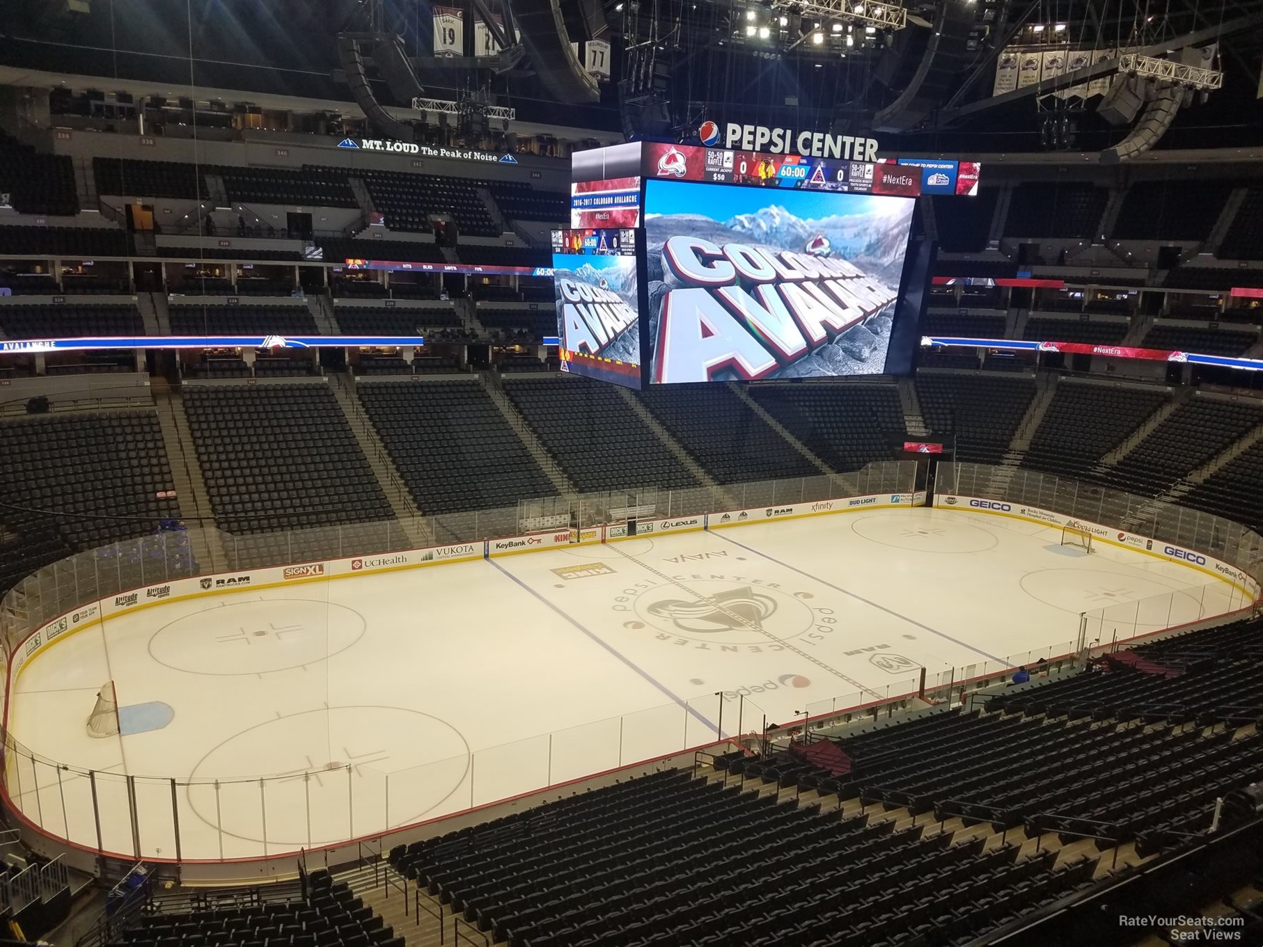 section 311, row 1 seat view  for hockey - ball arena