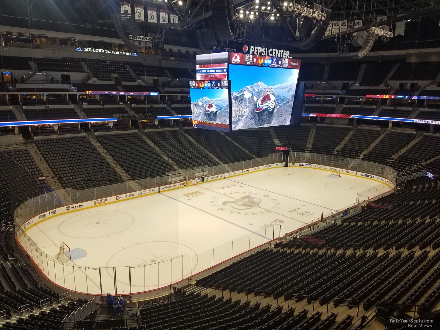 section 313, row 1 seat view  for hockey - ball arena