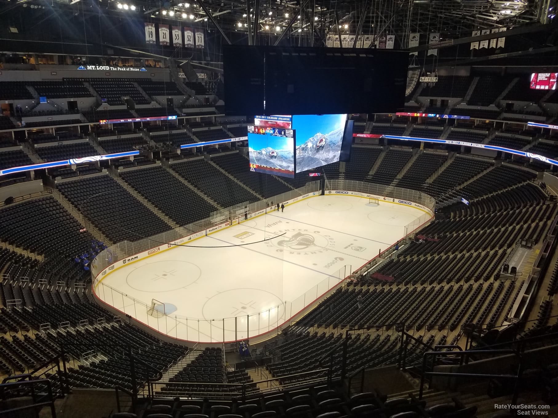 section 314, row 12 seat view for hockey - ball arena