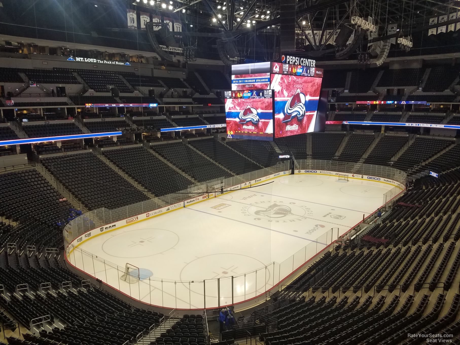 section 317, row 1 seat view  for hockey - ball arena