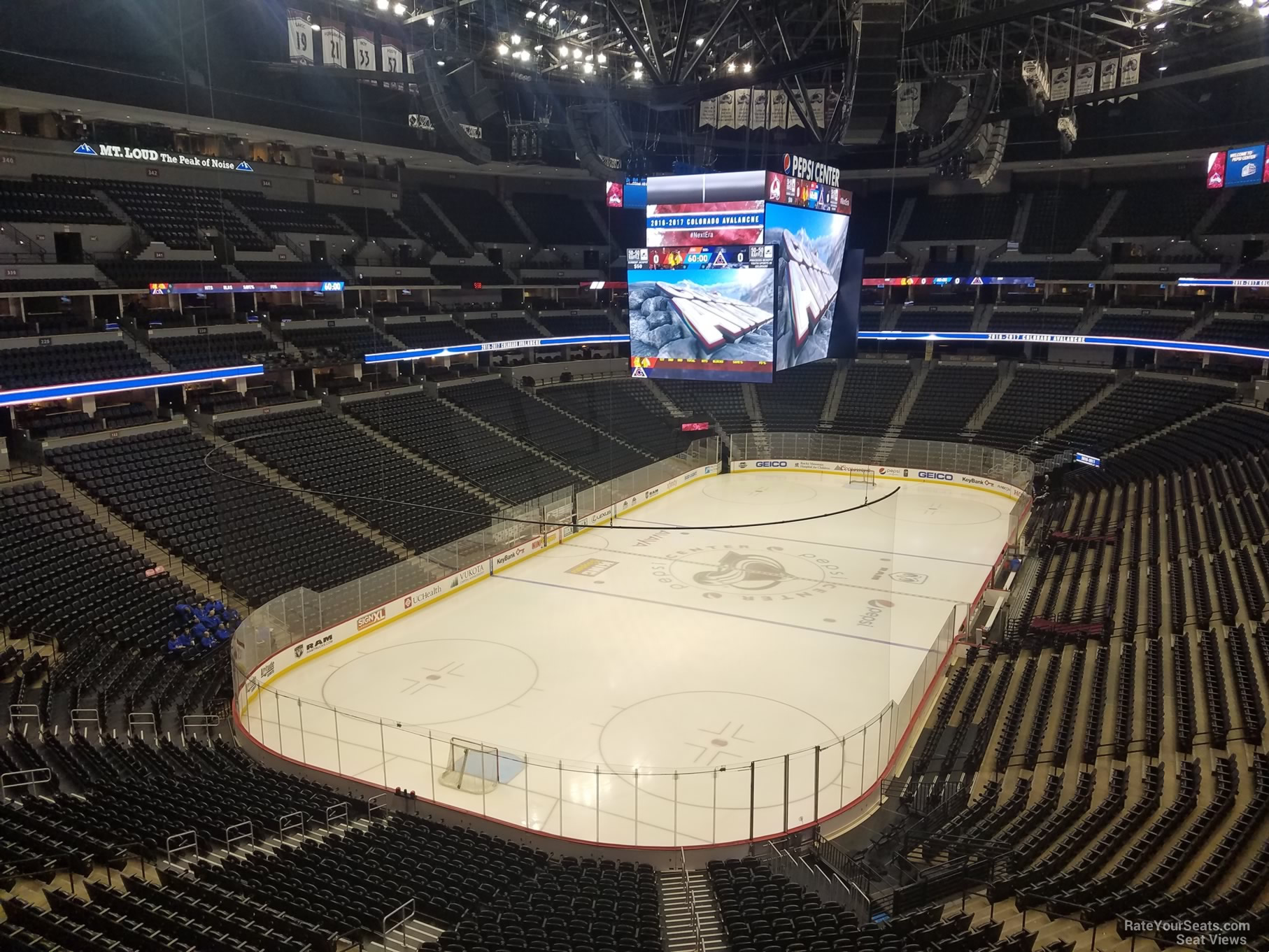 section 319, row 1 seat view  for hockey - ball arena