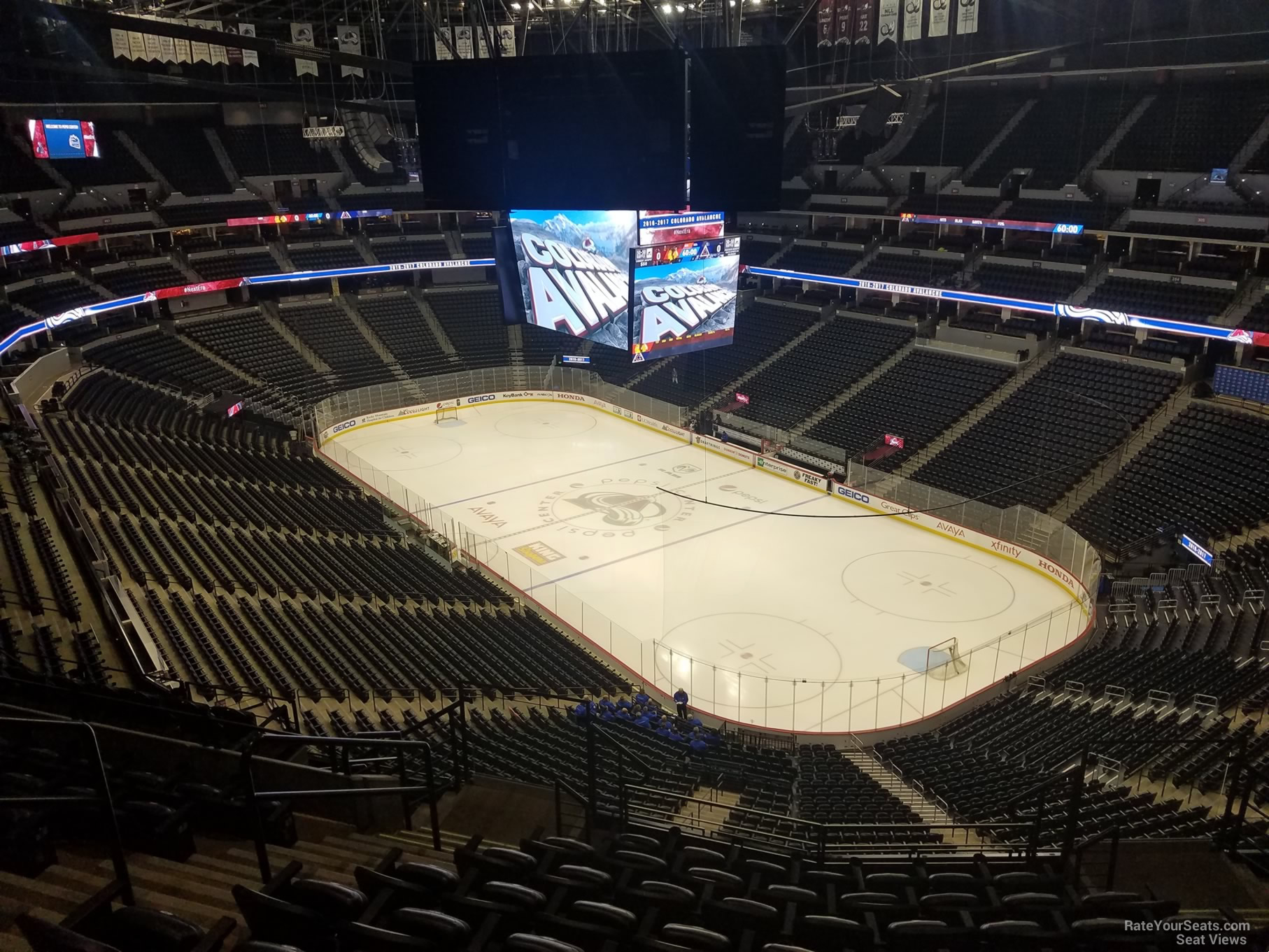 section 330, row 12 seat view  for hockey - ball arena