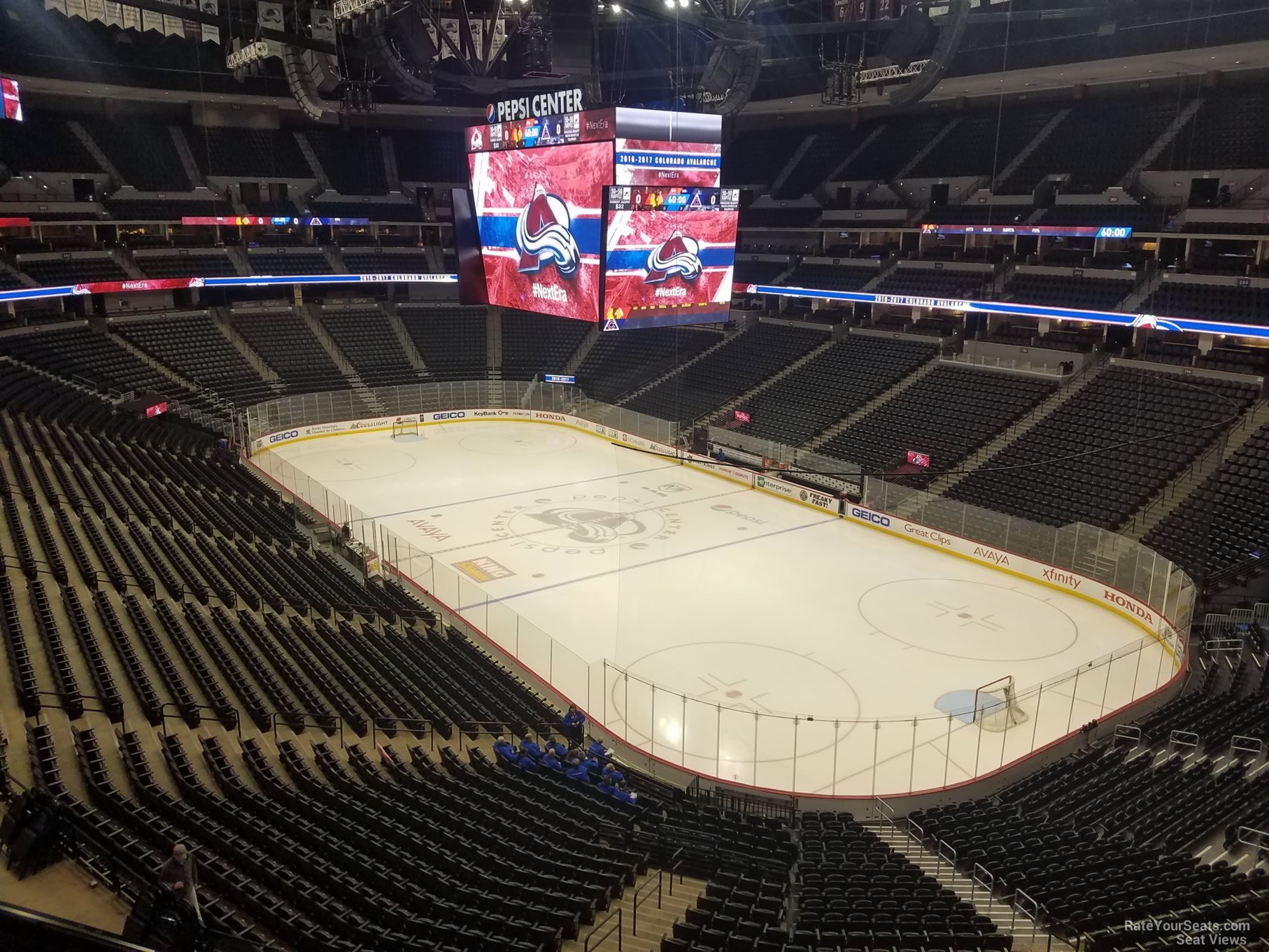 section 331, row 1 seat view  for hockey - ball arena