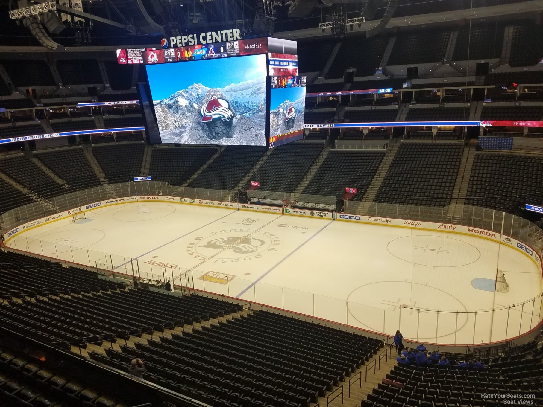 section 335, row 1 seat view  for hockey - ball arena