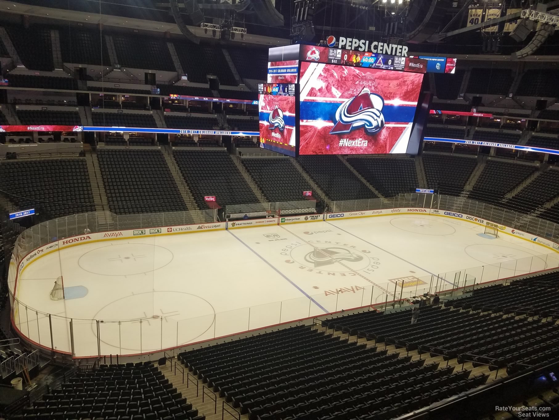 section 349, row 1 seat view  for hockey - ball arena