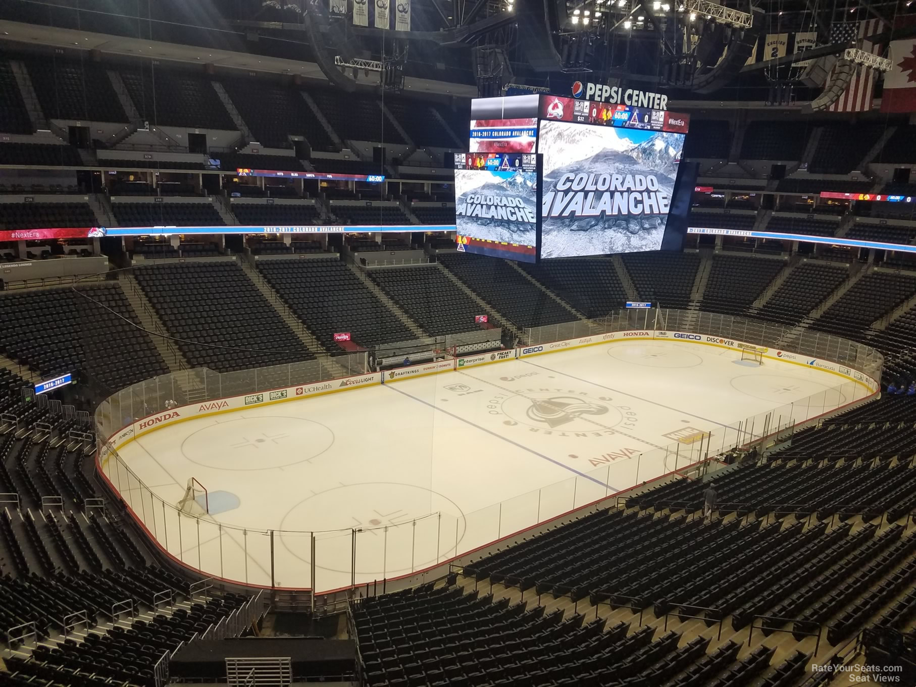 section 351, row 1 seat view  for hockey - ball arena