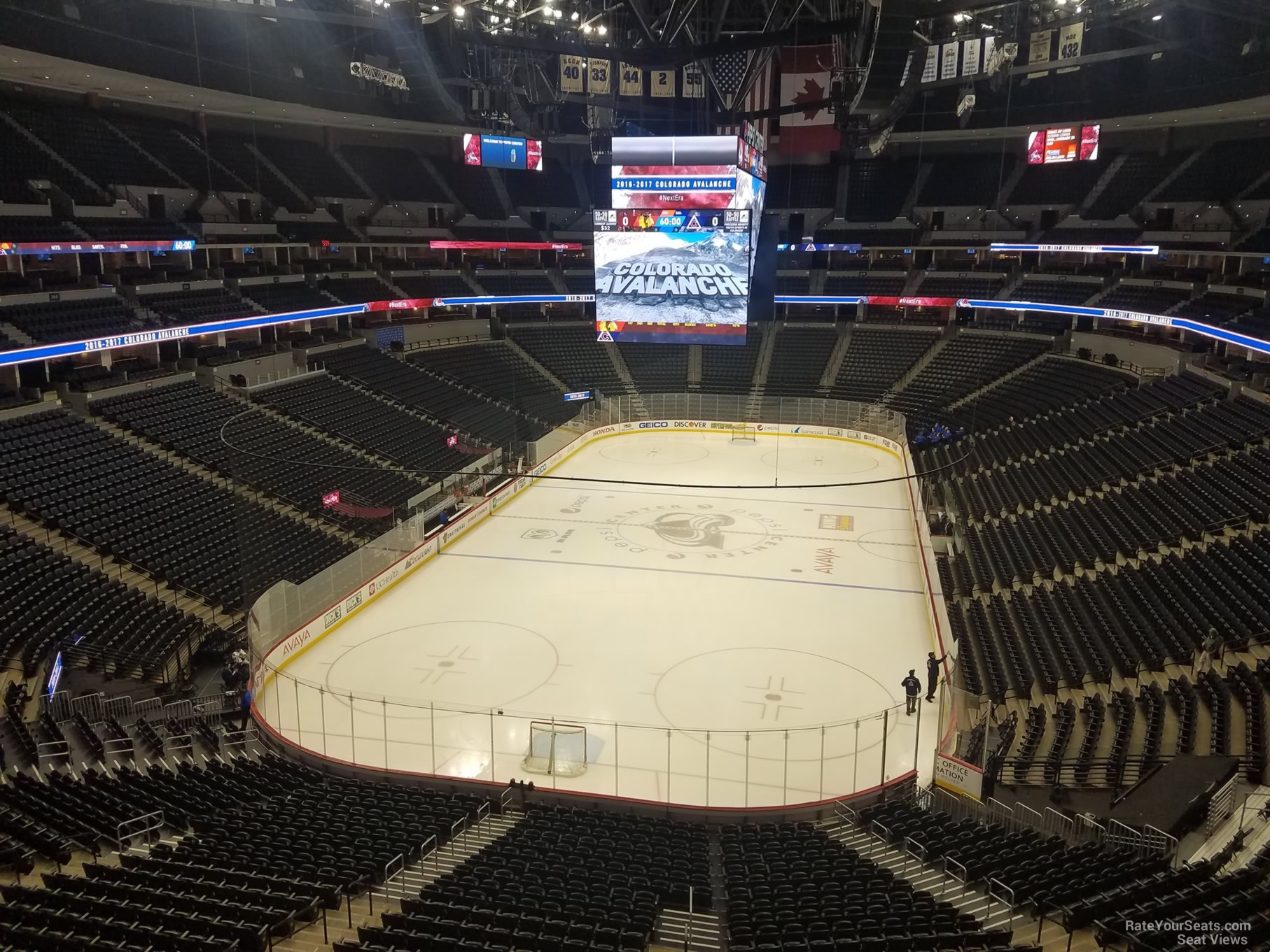 section 359, row 1 seat view  for hockey - ball arena