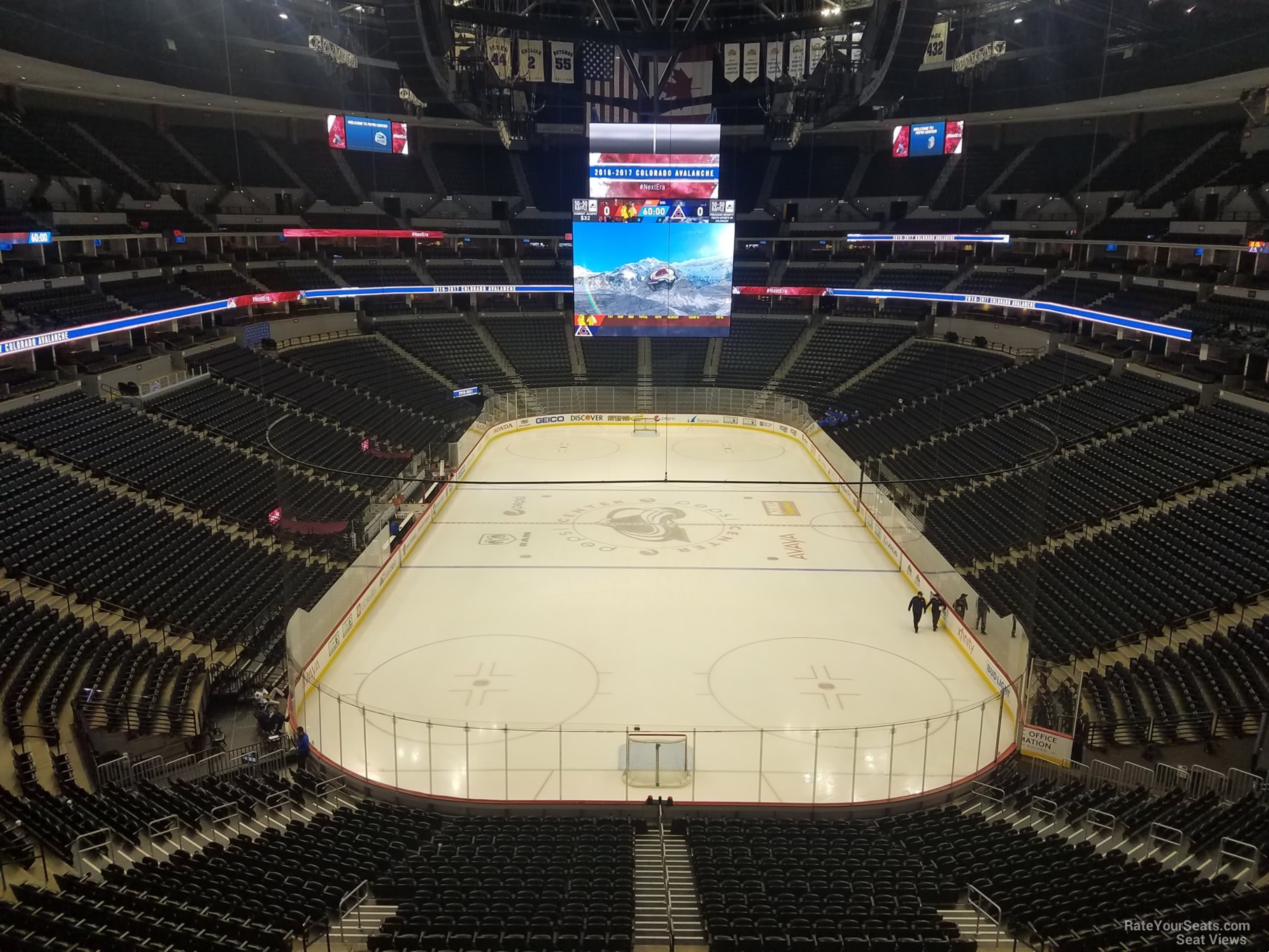 section 361, row 1 seat view  for hockey - ball arena