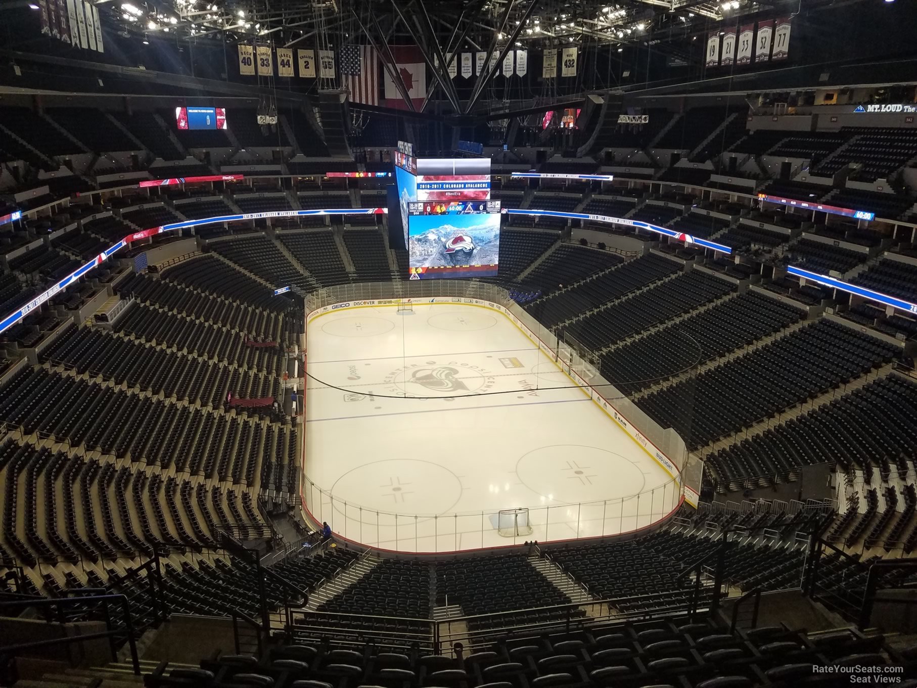 section 364, row 12 seat view  for hockey - ball arena