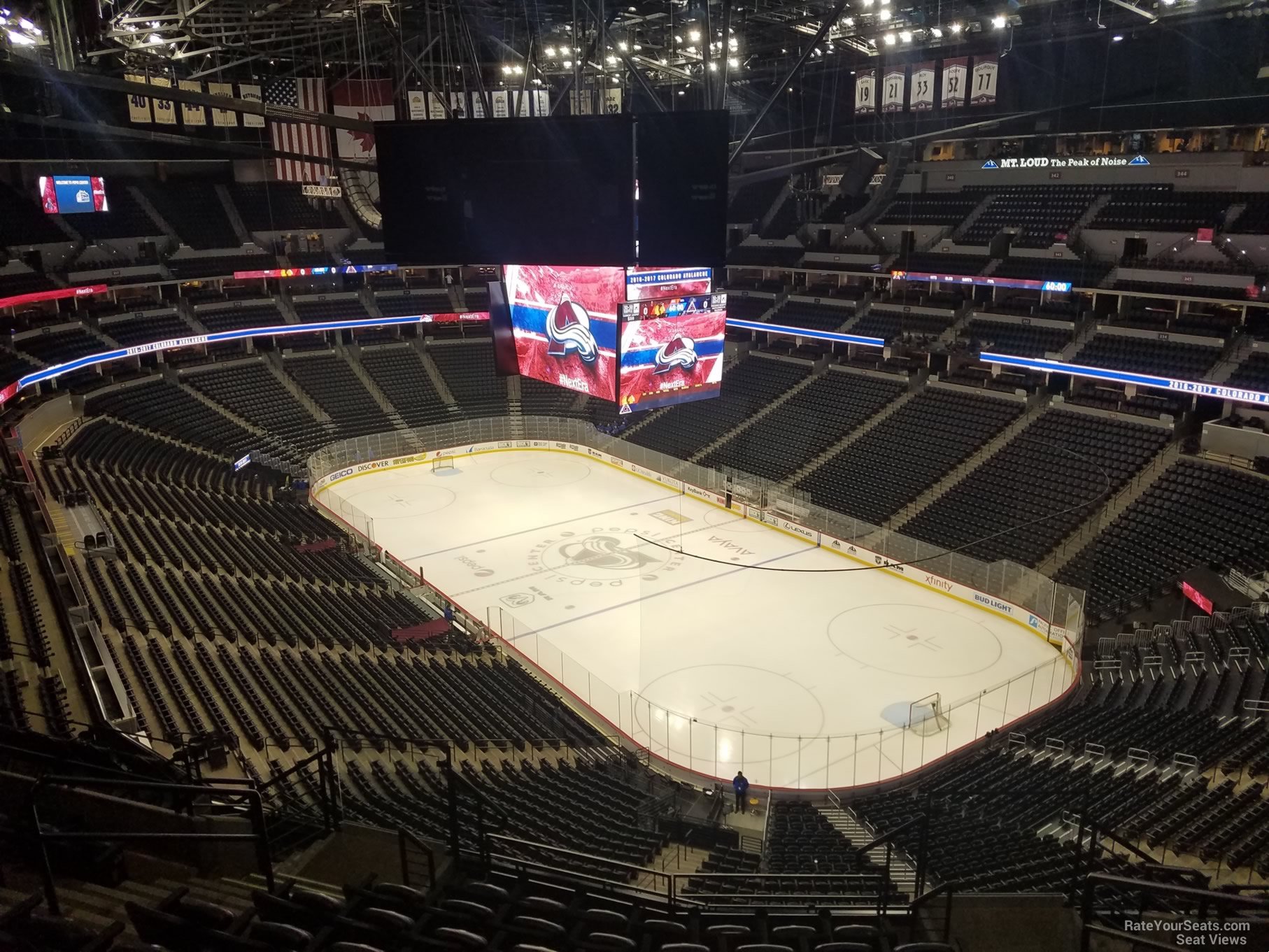 section 370, row 12 seat view  for hockey - ball arena