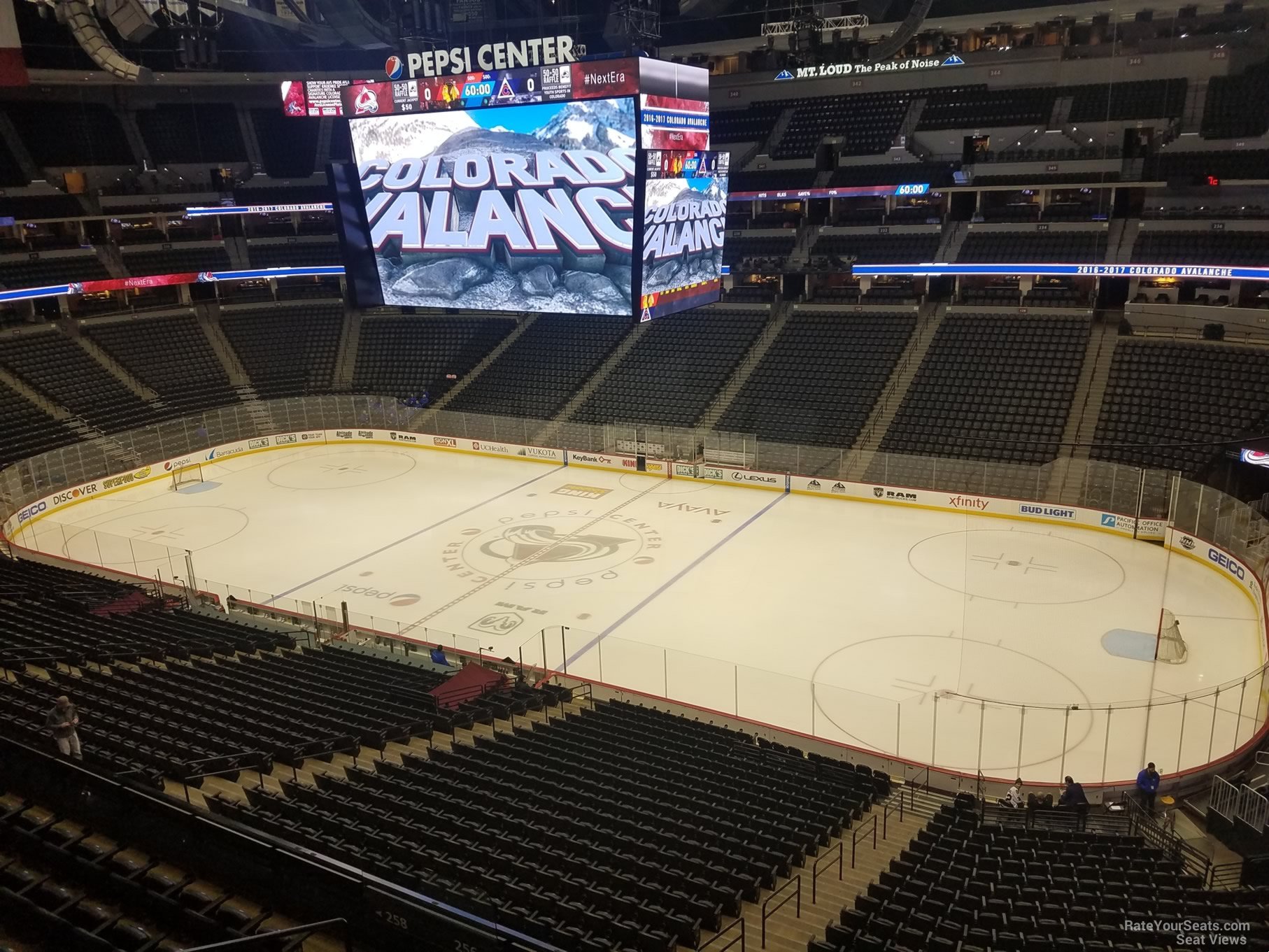 section 379, row 1 seat view  for hockey - ball arena